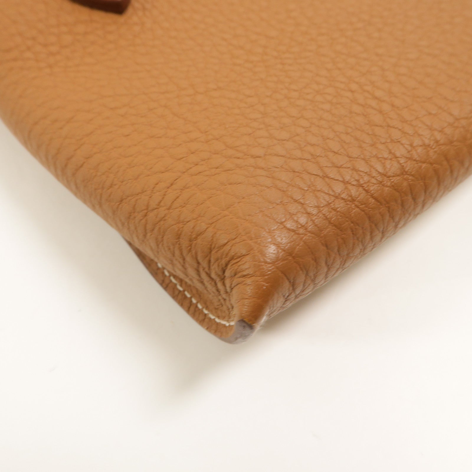HERMES Togo皮革Videpoches肩背袋Gold