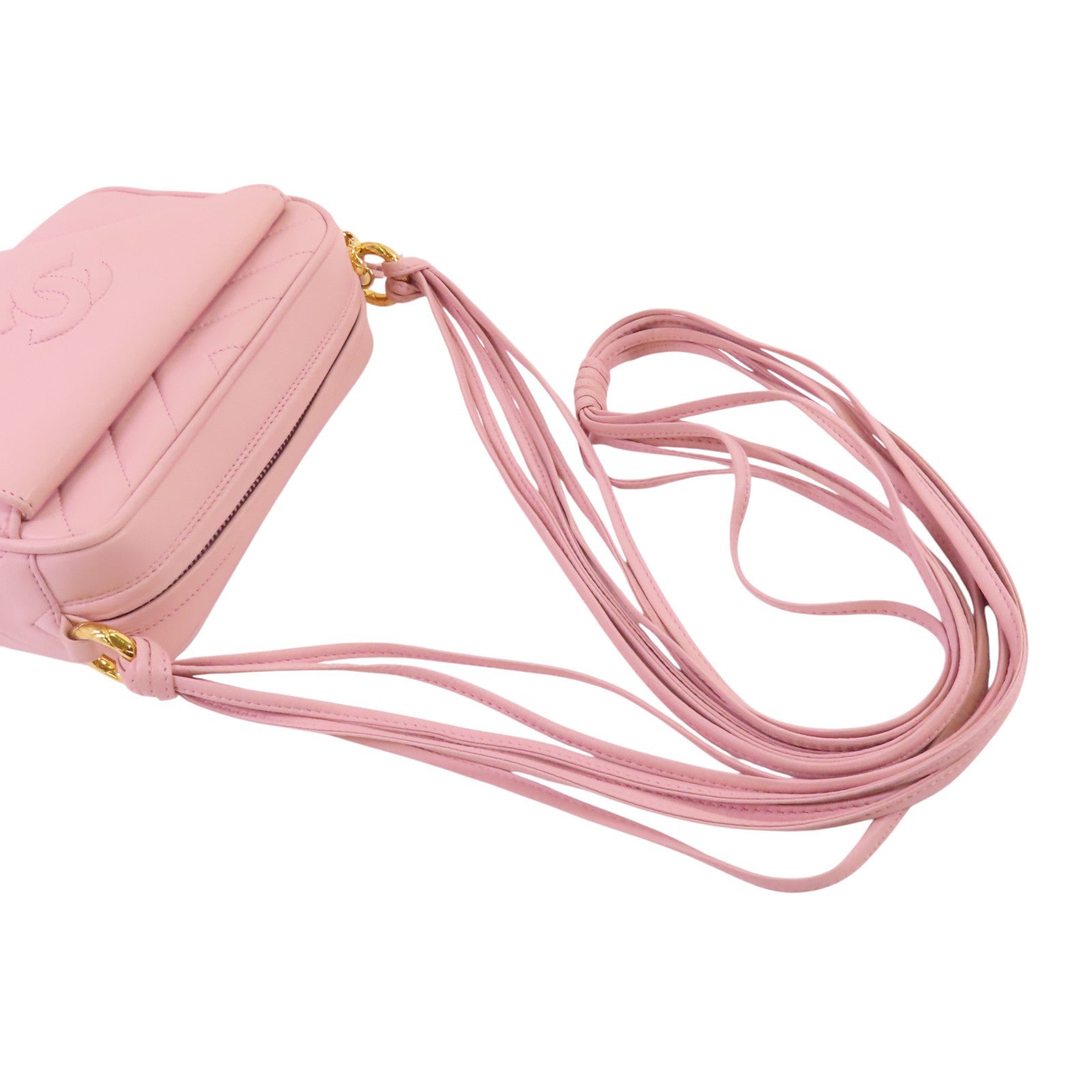 CHANEL 羊皮皮革Shoulder Bag金扣肩背袋