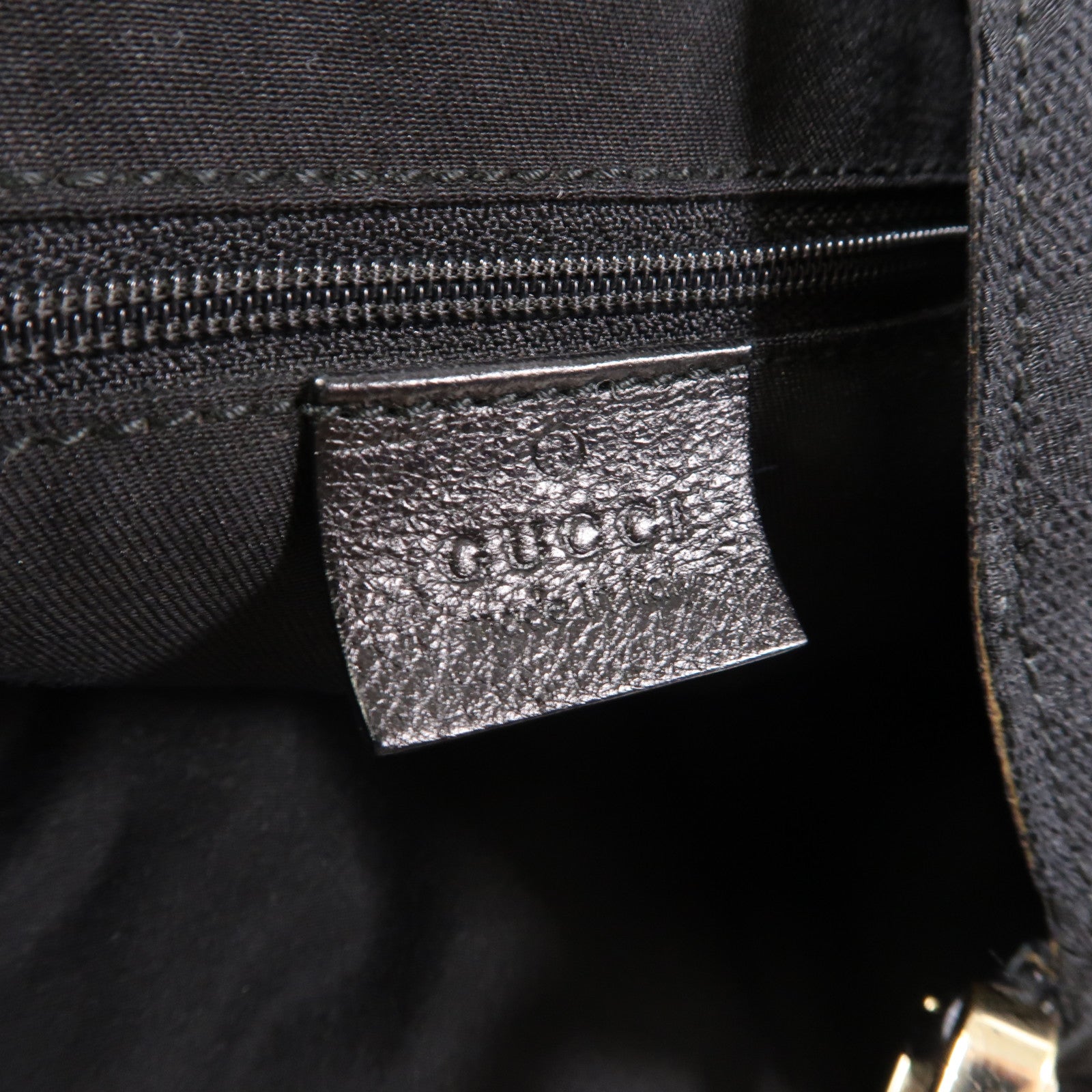 GUCCI 帆布Shoulder Bag金扣肩背袋黑色