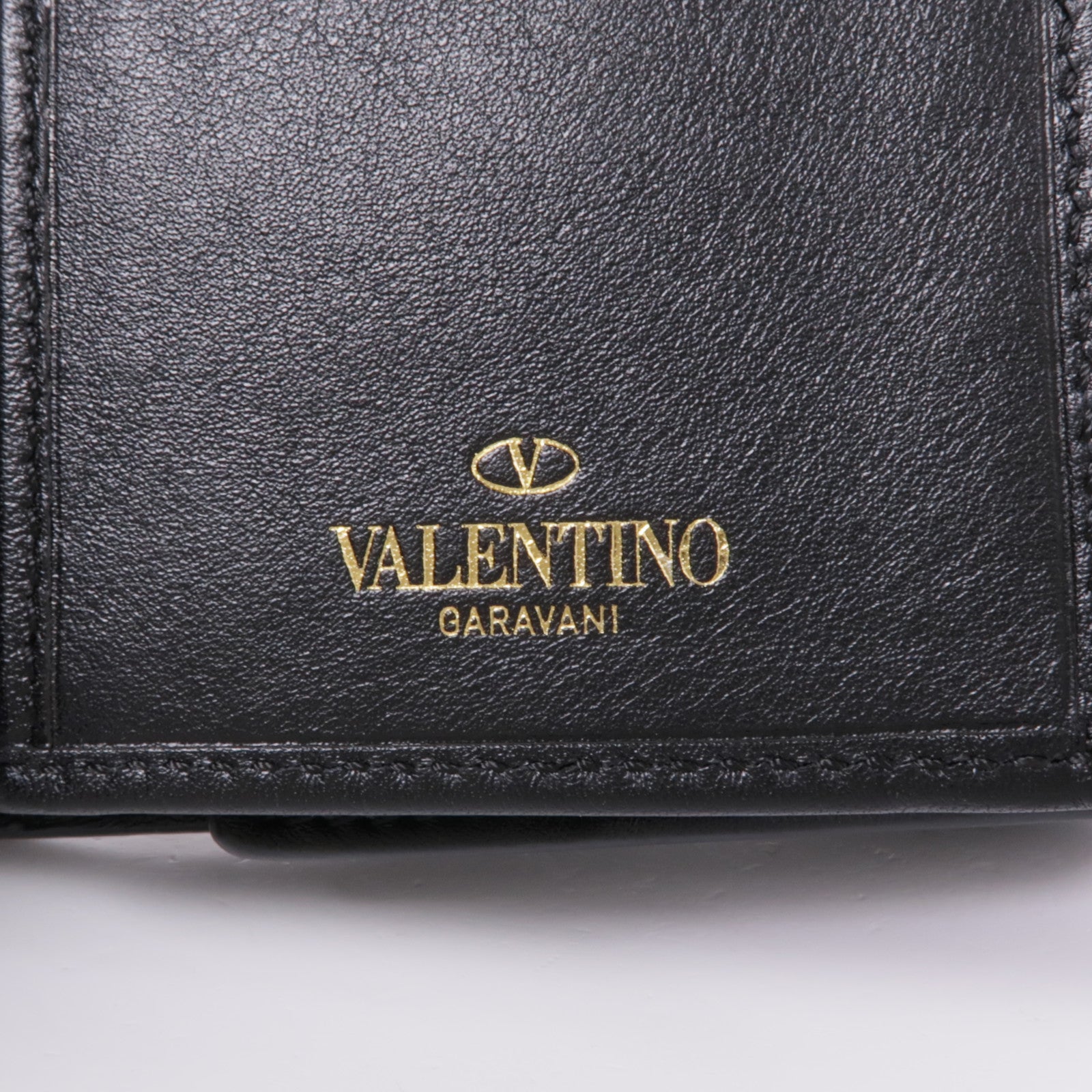Valentino 【激減優惠】羊皮皮革Long Wallet金扣長錢包