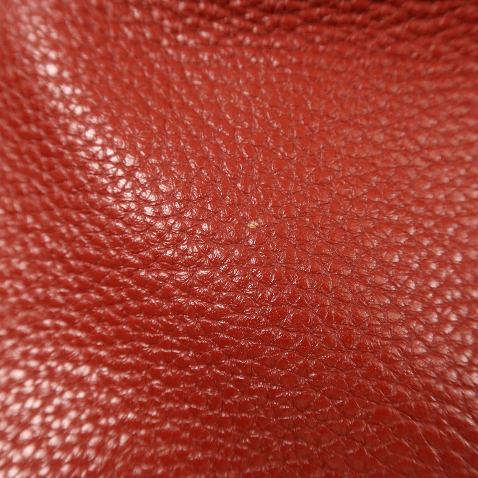 HERMES Clemence皮革Victoria 35銀扣手挽袋Rouge Garance