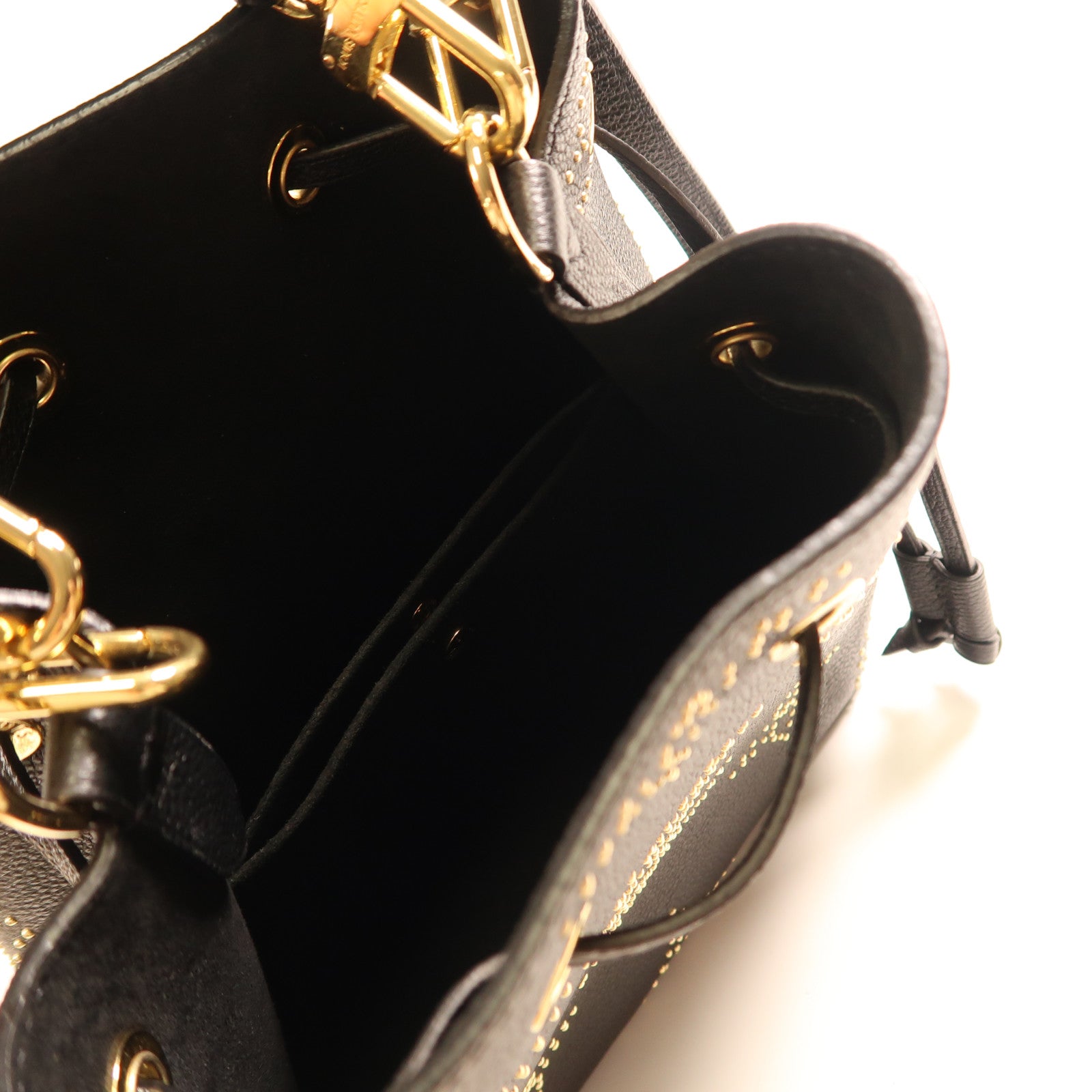 LOUIS VUITTON Monogram Empreinte Neo Noe BB金扣手挽肩背兩用袋