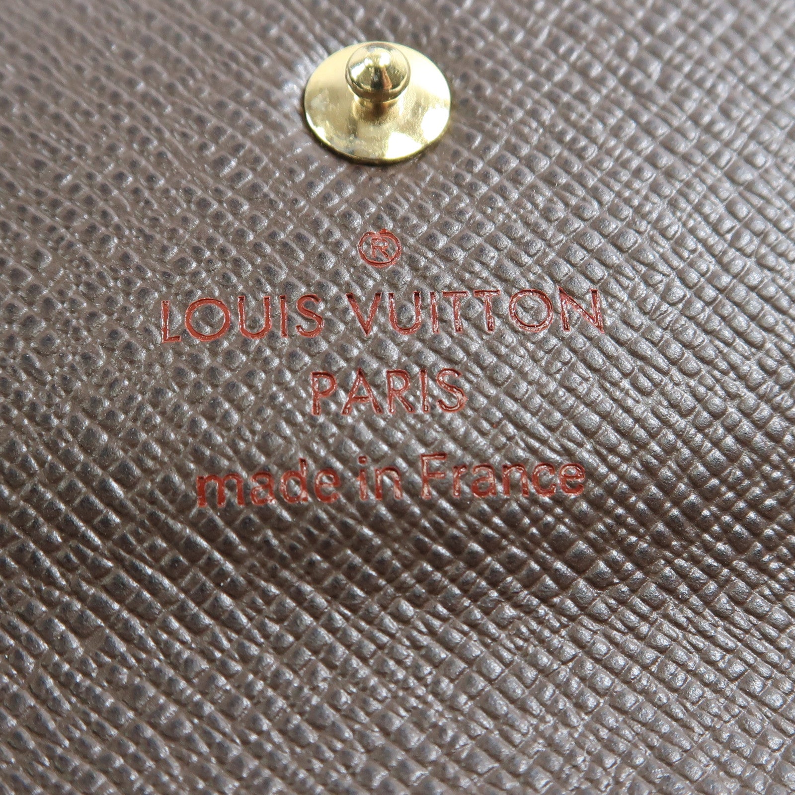 LOUIS VUITTON Damier 4 Key Holder金扣鎖匙包棕色