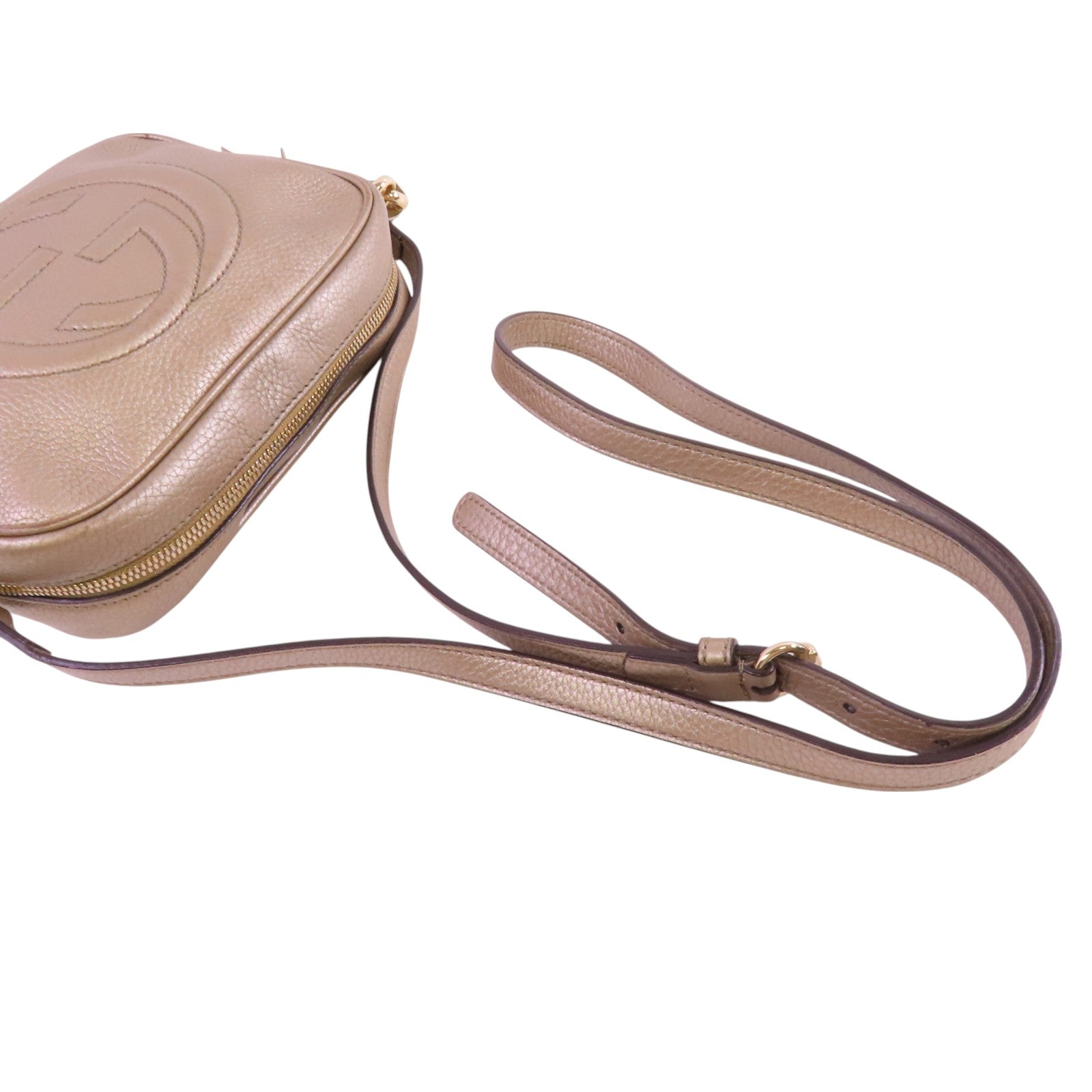 GUCCI 牛皮皮革Soho Disco金扣肩背袋