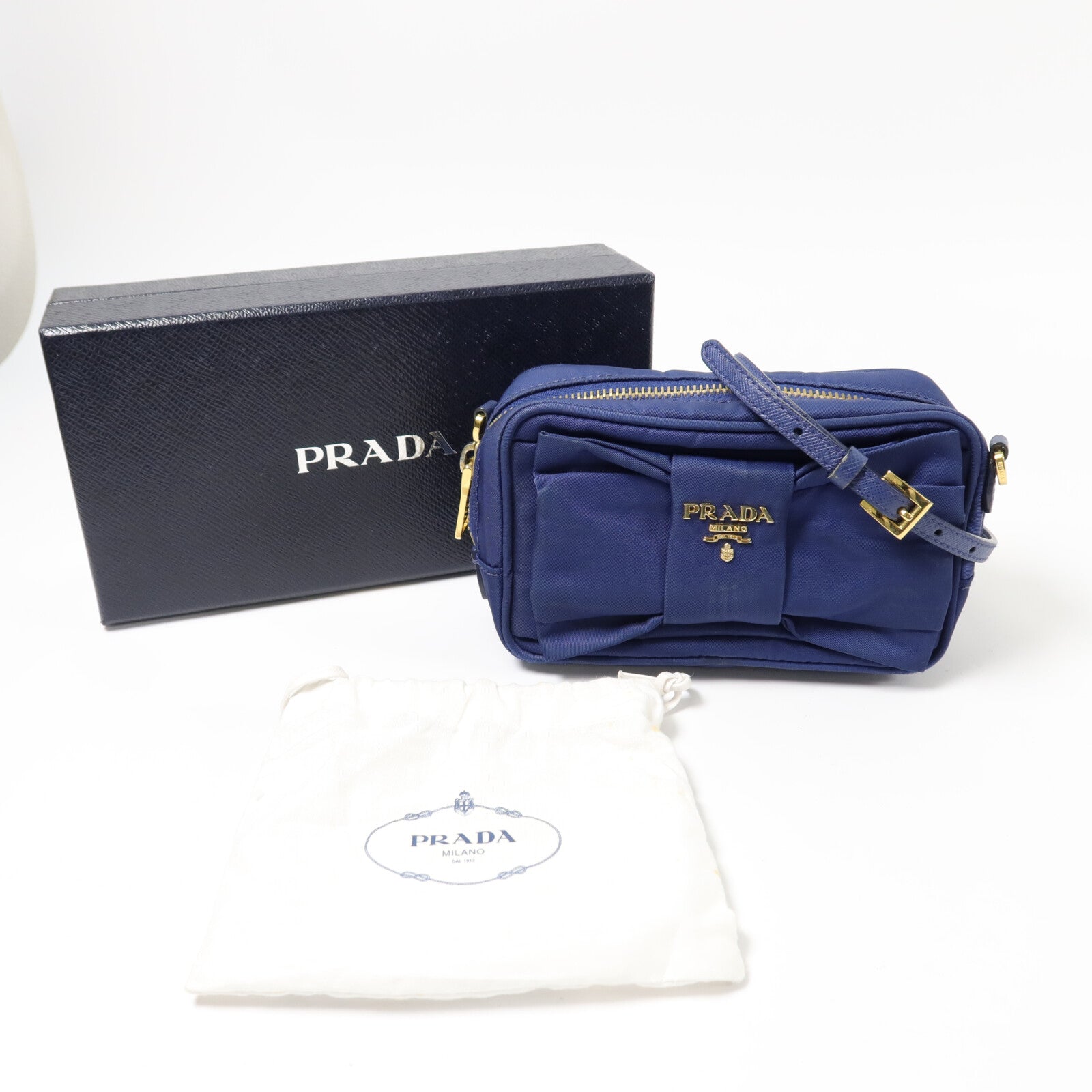 PRADA Tessuto Ribbon Camera肩背袋