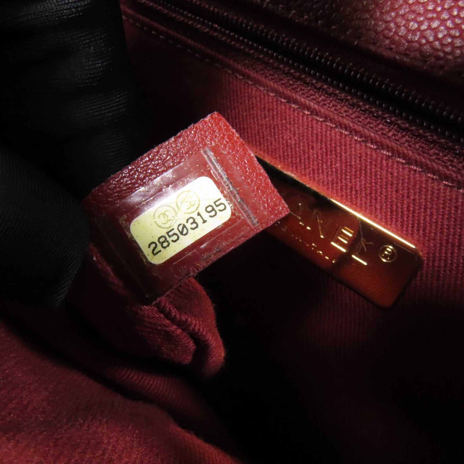 CHANEL 牛皮皮革Chain Shoulder金扣鏈帶肩背袋