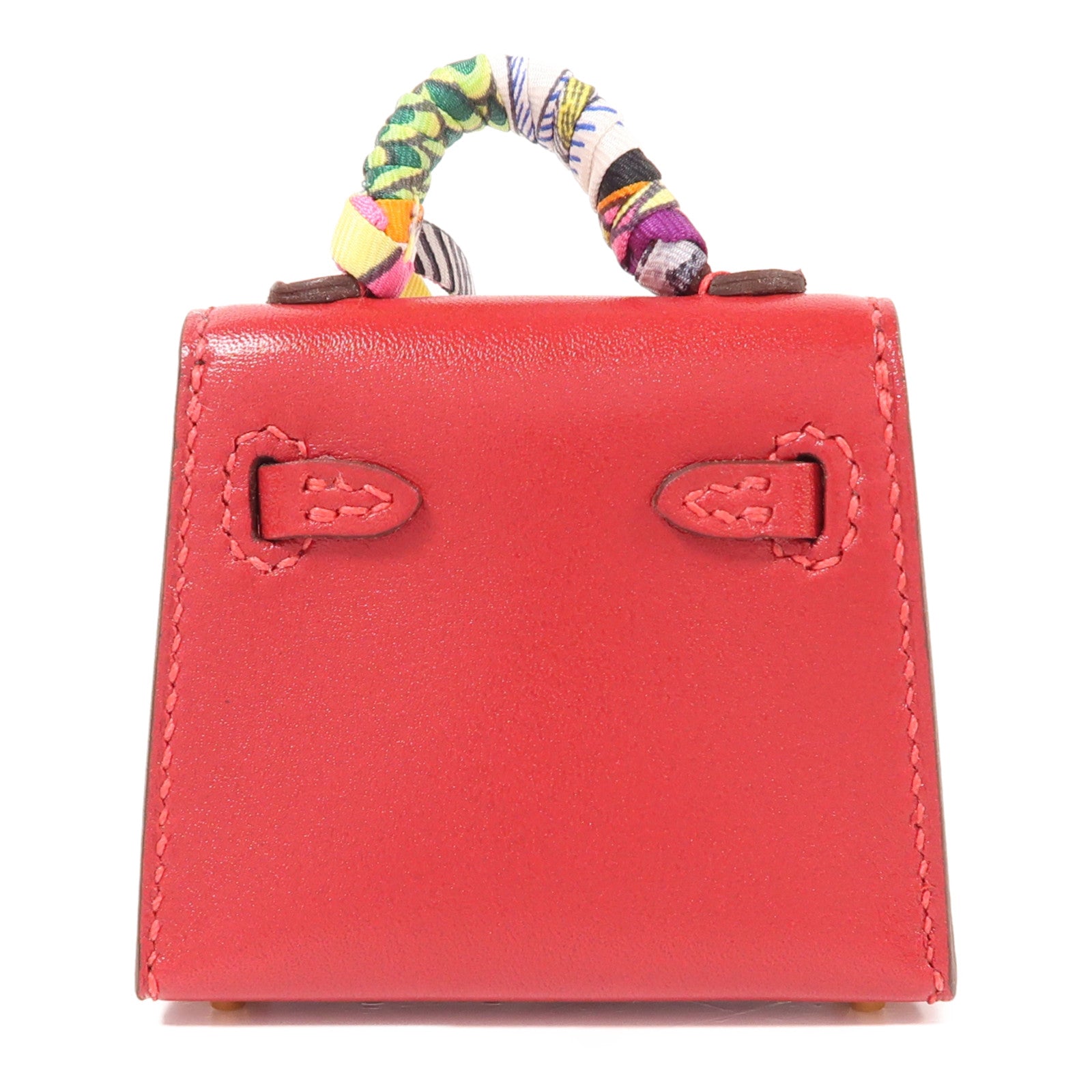 HERMES Swift皮革Kelly Charm金扣掛飾