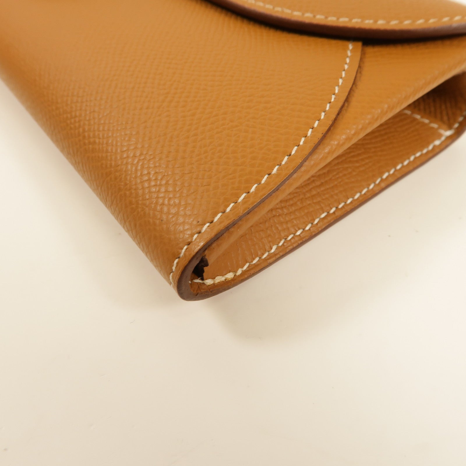 HERMES Epsom皮革Chaine d'Ancre To Go銀扣肩背袋Gold