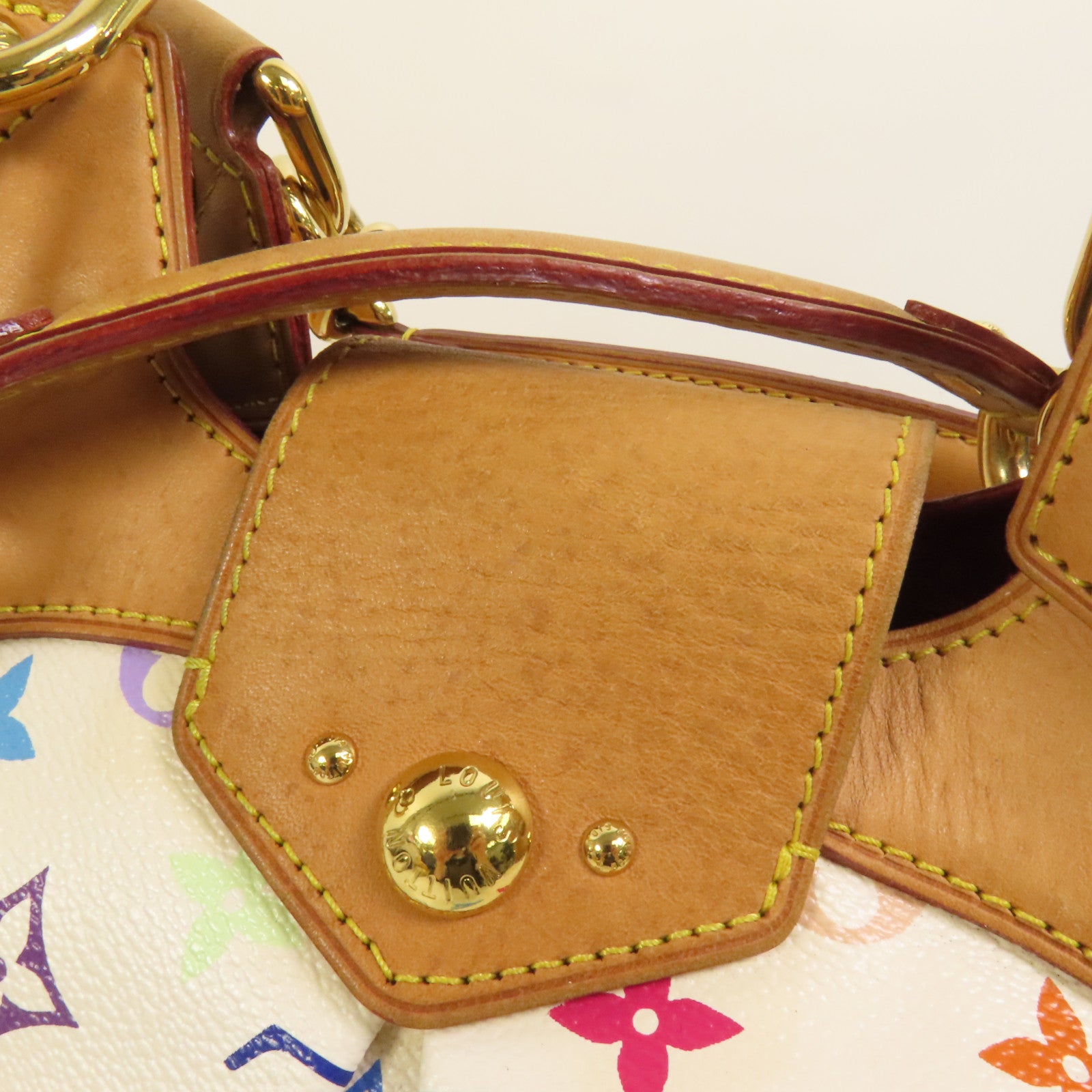 LOUIS VUITTON Monogram Multicolore Ursula金扣手挽袋