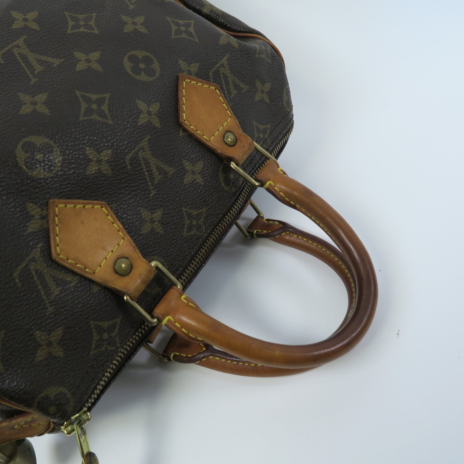 LOUIS VUITTON 【激減優惠】Monogram Speedy 25金扣手挽袋啡色