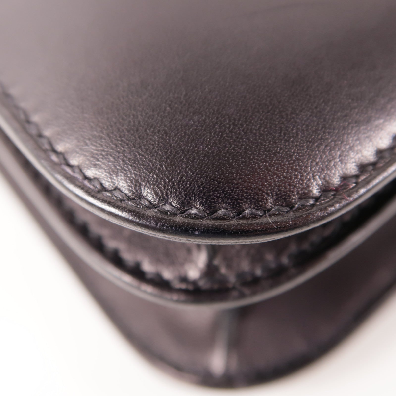 HERMES Evercalf皮革Constance 24金扣肩背袋Bleu Indigo