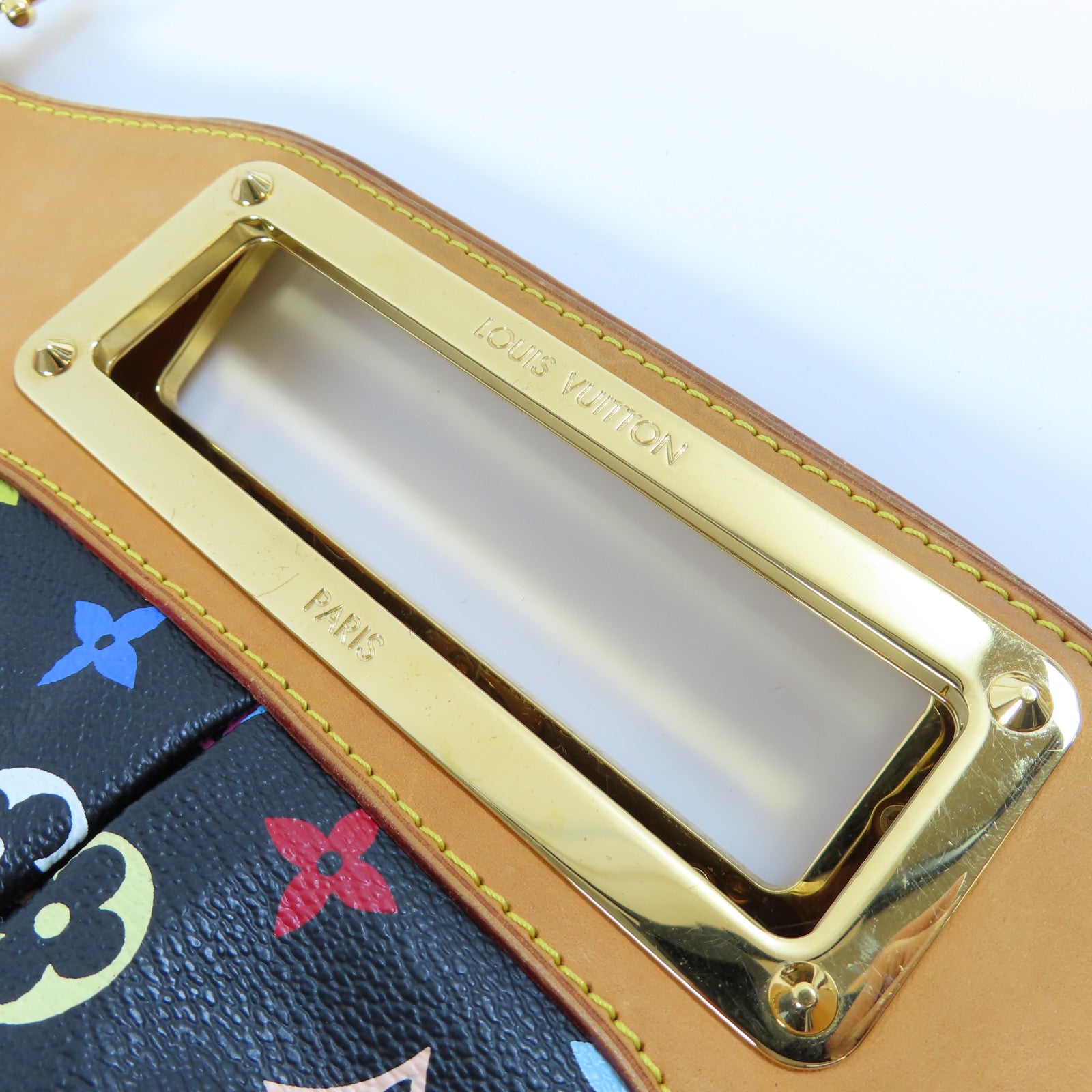 LOUIS VUITTON 【激減優惠】Monogram Multicolore Judy MM金扣手挽肩背兩用袋黑色/啡色