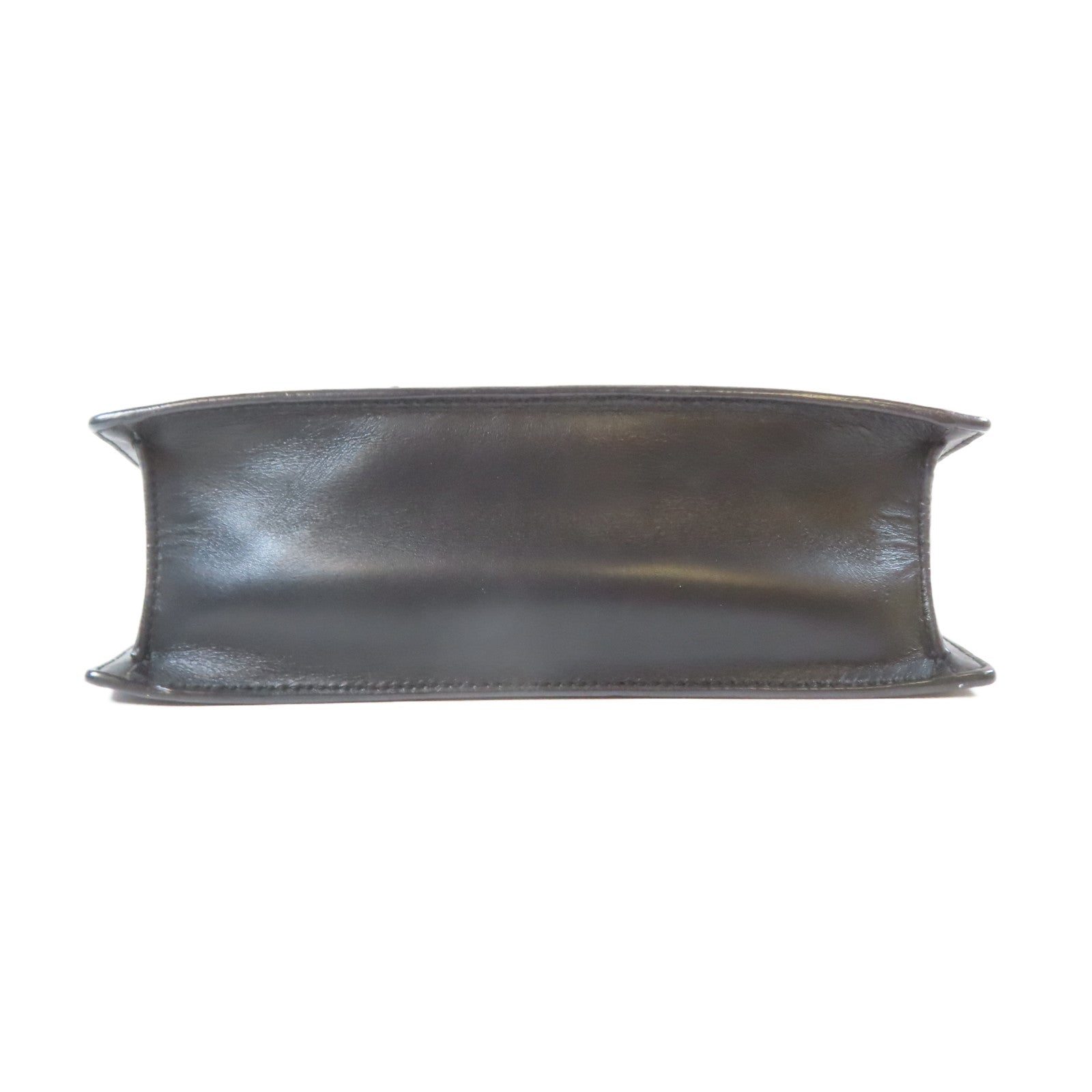 SAINT LAURENT 【激減優惠】牛皮皮革Shoulder Bag銀扣鏈帶肩背袋黑色