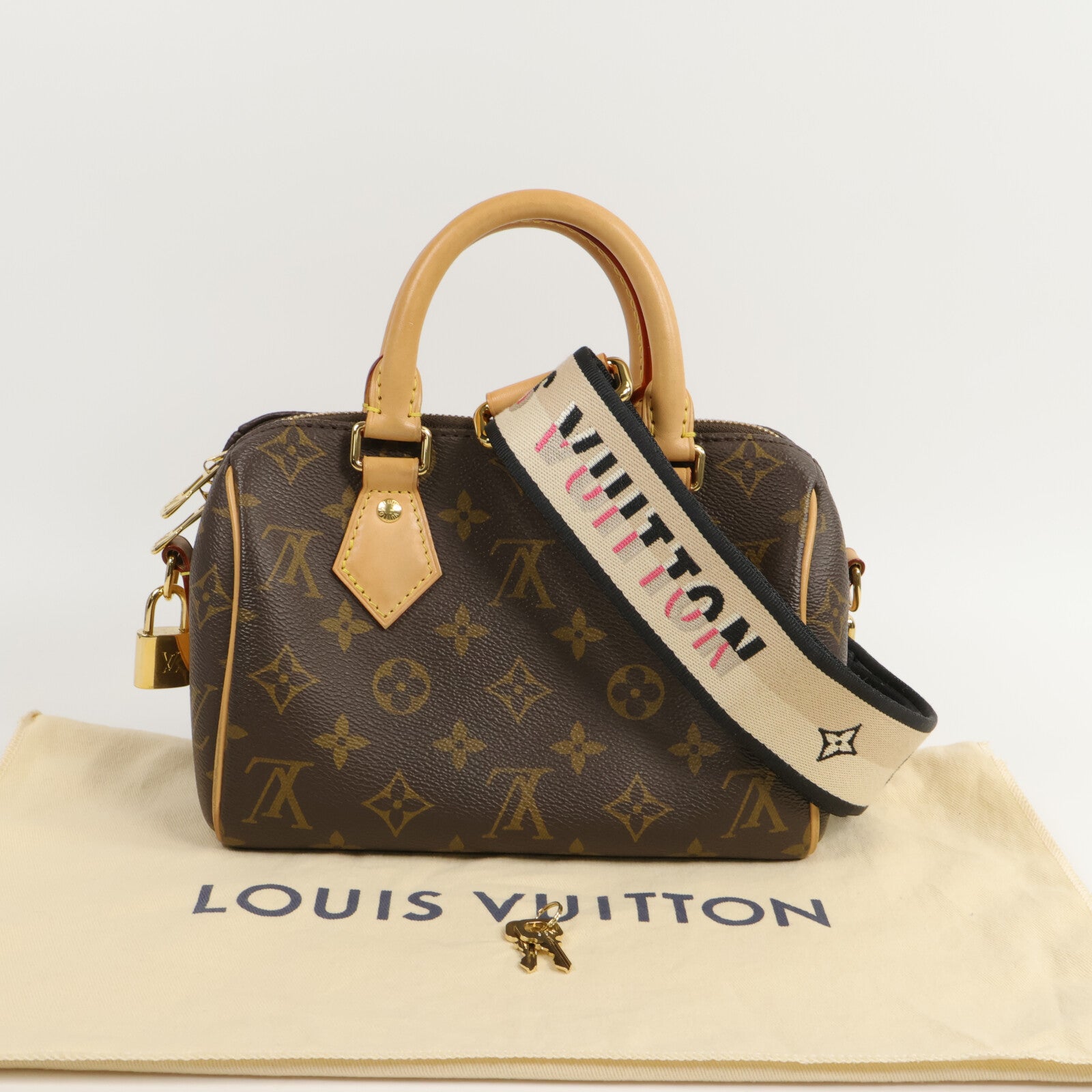 LOUIS VUITTON Monogram Speedy Bandouliere 20手挽肩背兩用袋