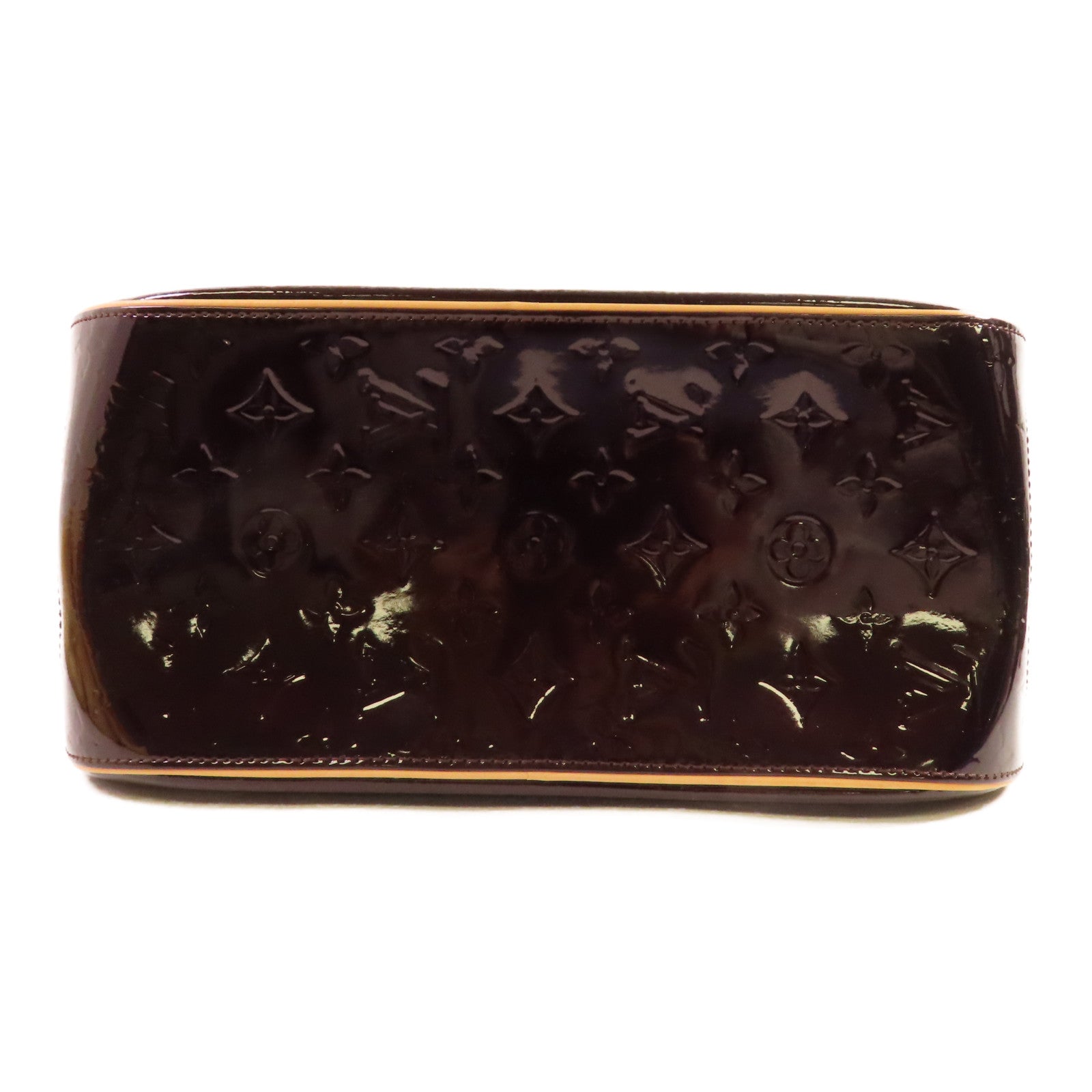 LOUIS VUITTON Vernis Summit Drive金扣手挽袋酒紅色