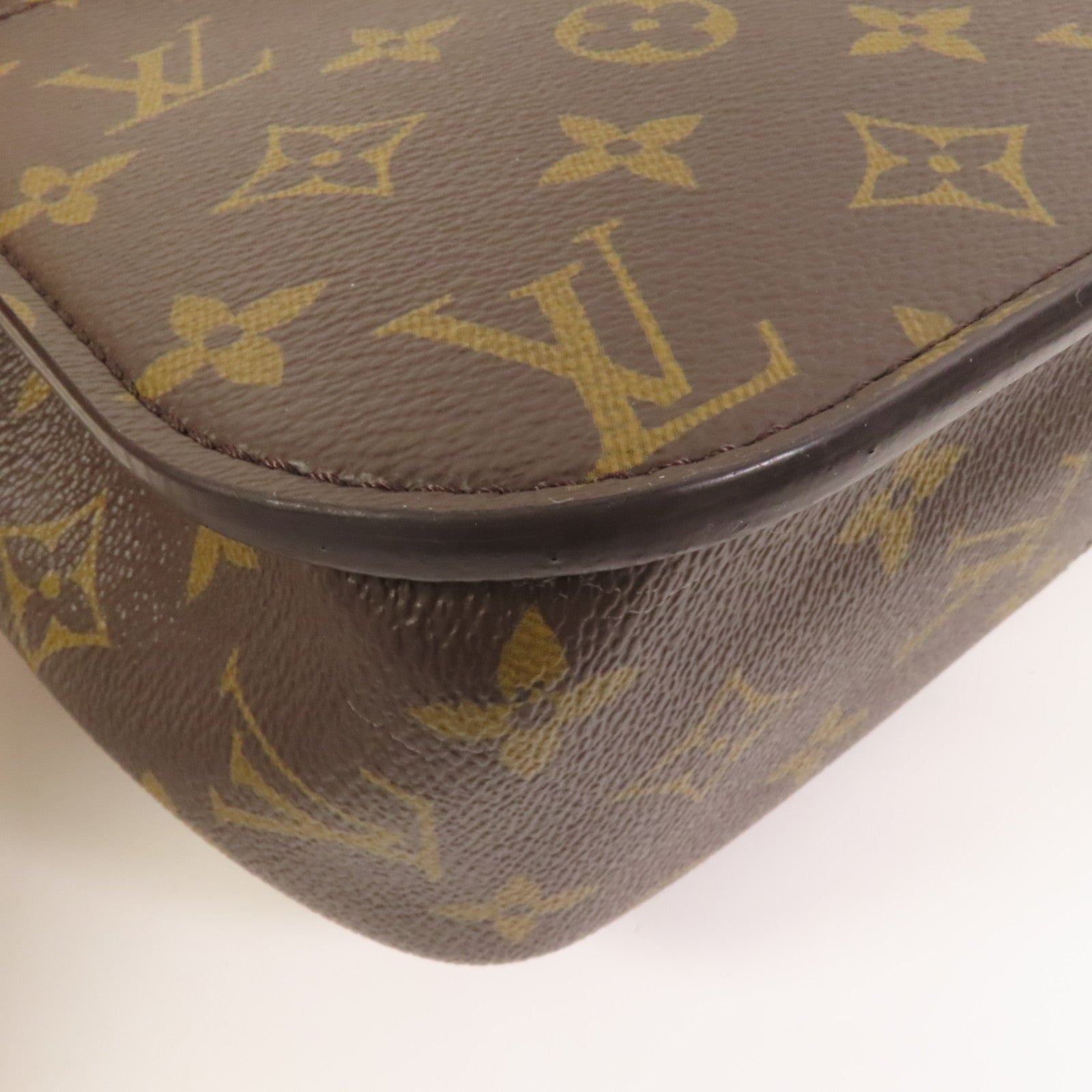 LOUIS VUITTON Monogram Passy金扣肩背袋棕色