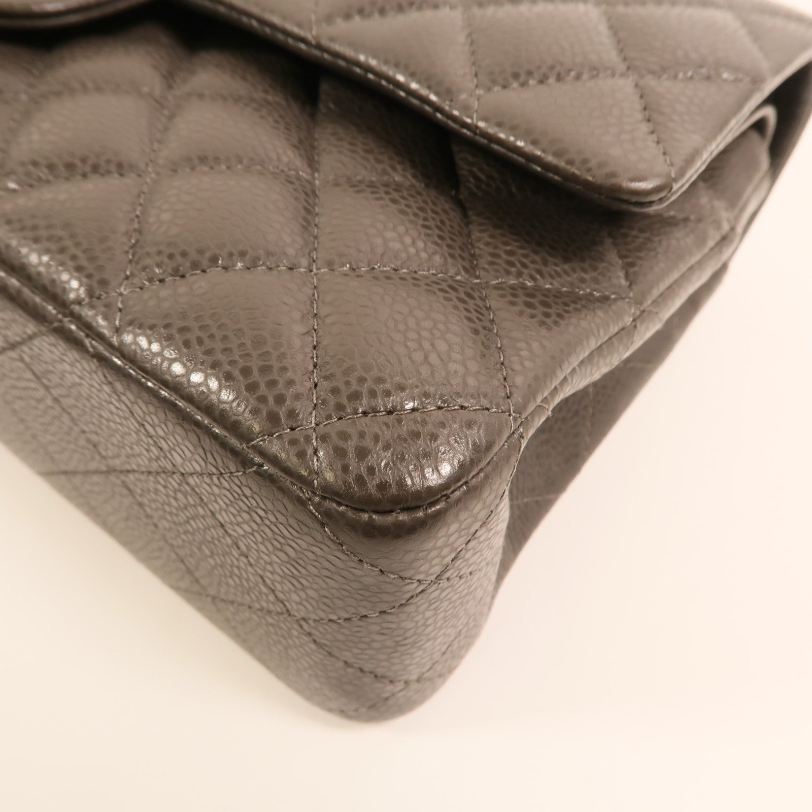 CHANEL 牛皮皮革Classic 25銀扣鏈帶肩背袋