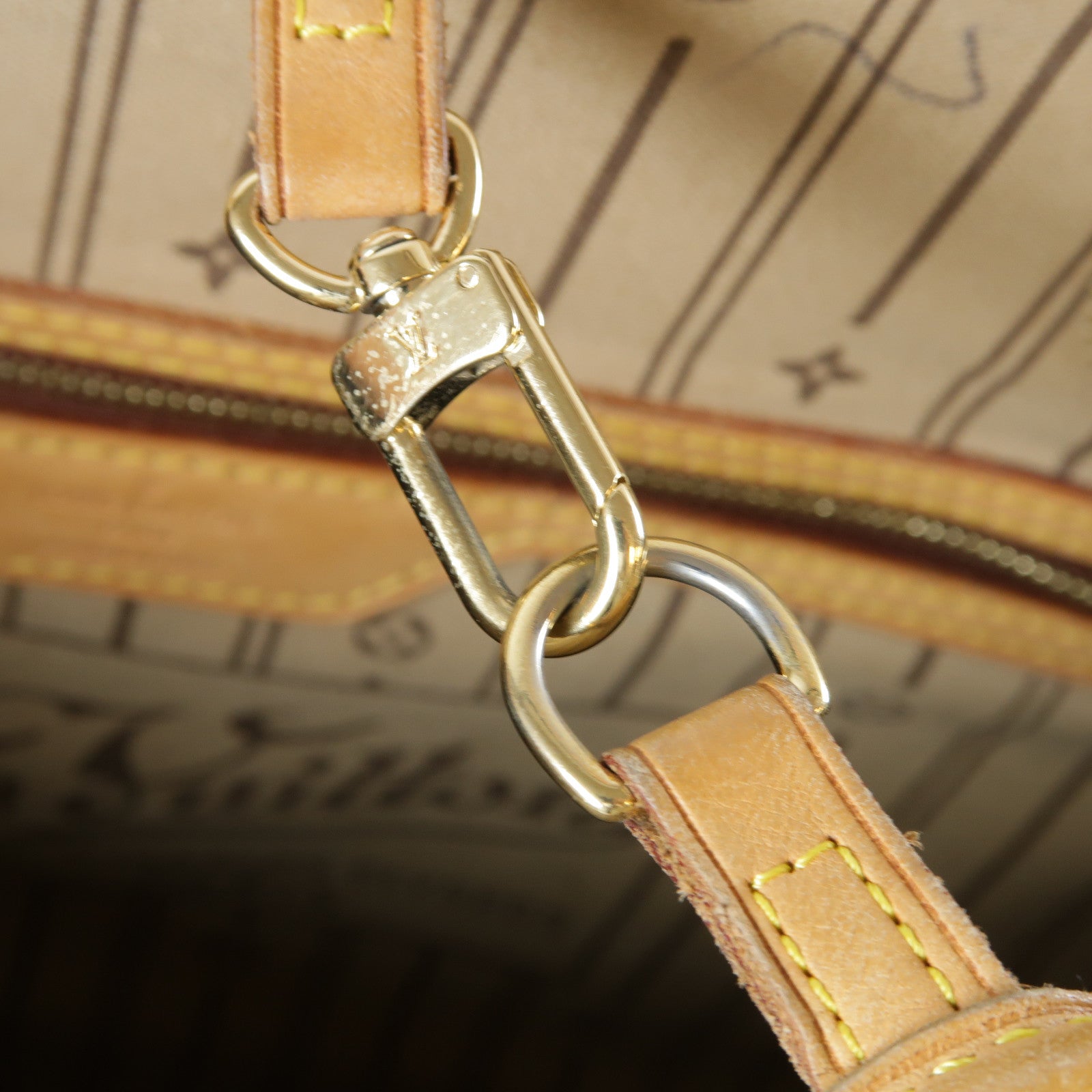 LOUIS VUITTON **【激減優惠】Monogram Neverfull GM金扣肩背袋啡色