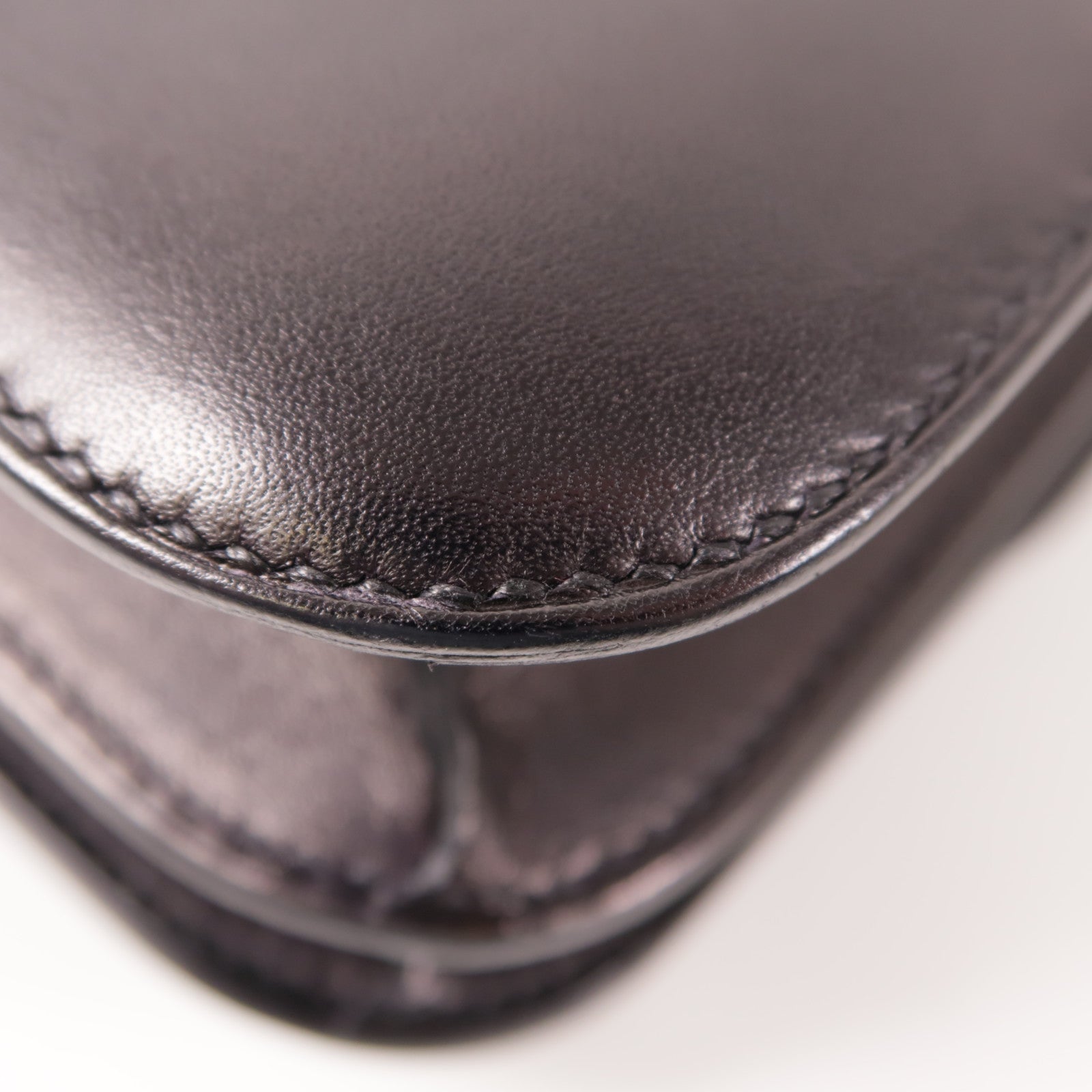 HERMES Evercalf皮革Constance 24金扣肩背袋Bleu Indigo