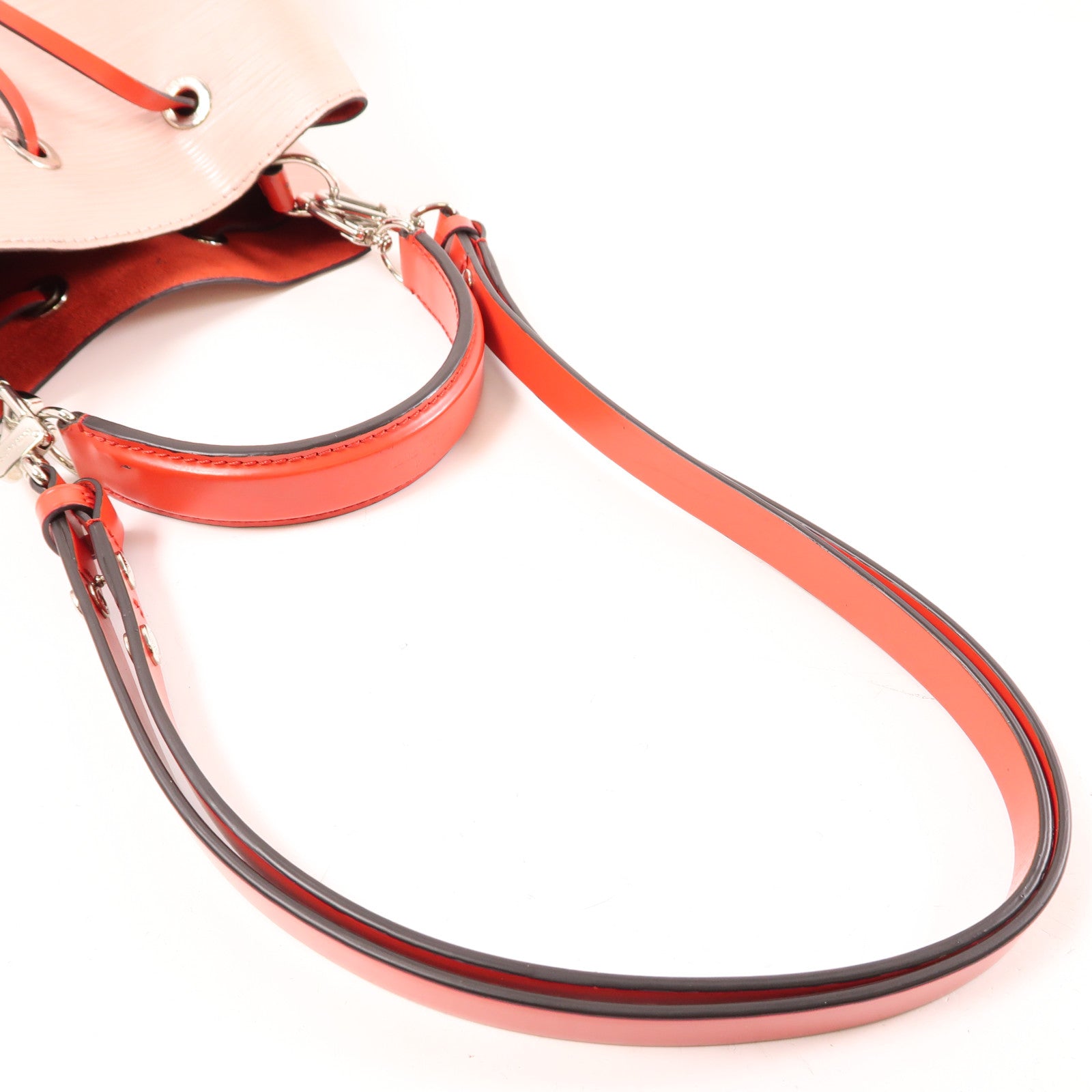 LOUIS VUITTON Epi Neo Noe BB銀扣手挽肩背兩用袋粉紅色/Rose Ballerine