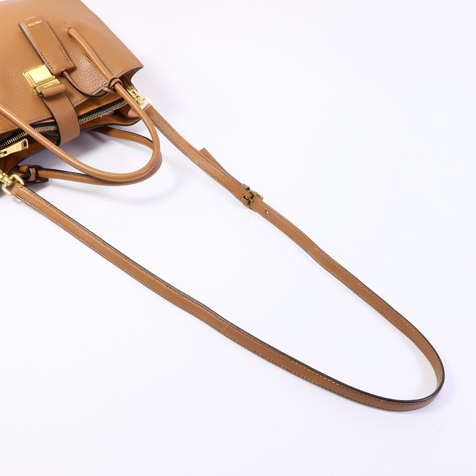 Miu Miu 牛皮皮革2 Way Shoulder Bag手挽肩背兩用袋