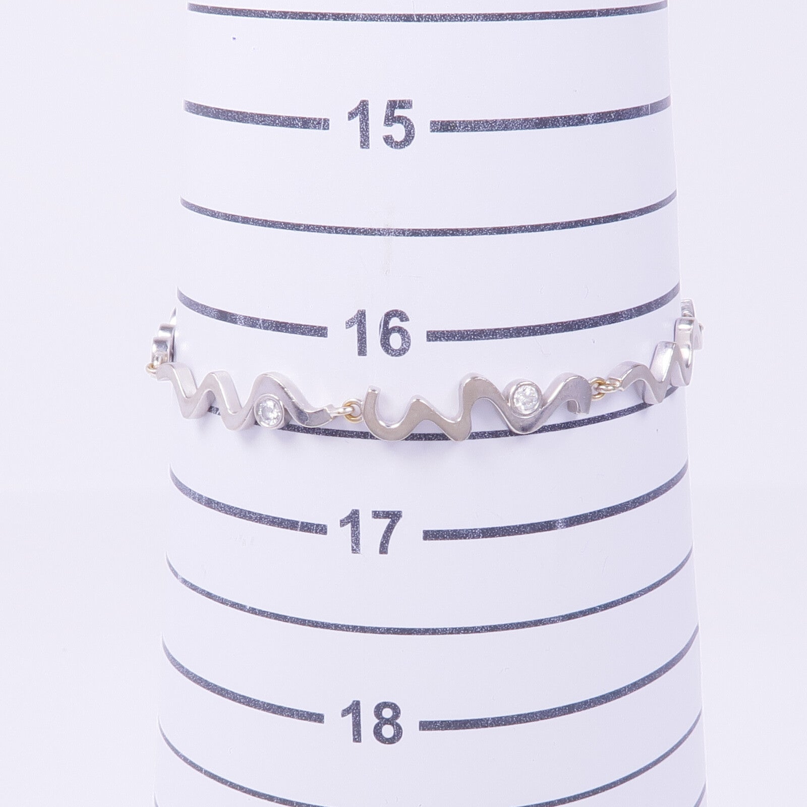 TIFFANY＆CO 18K白金Diamond Frank Gehry Bracelet鑽石手鏈