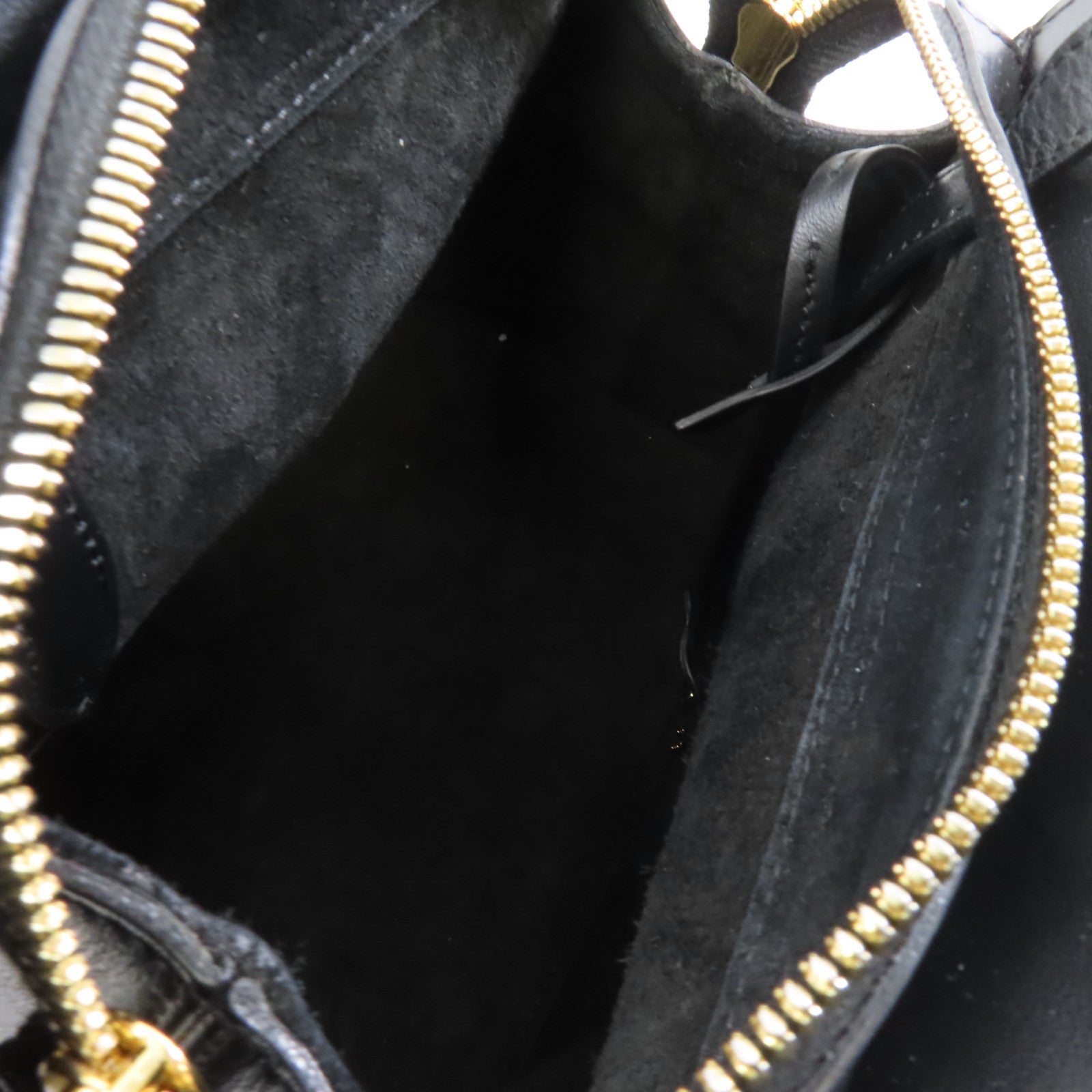 CELINE 牛皮皮革Teen Cabas金扣肩背袋黑色