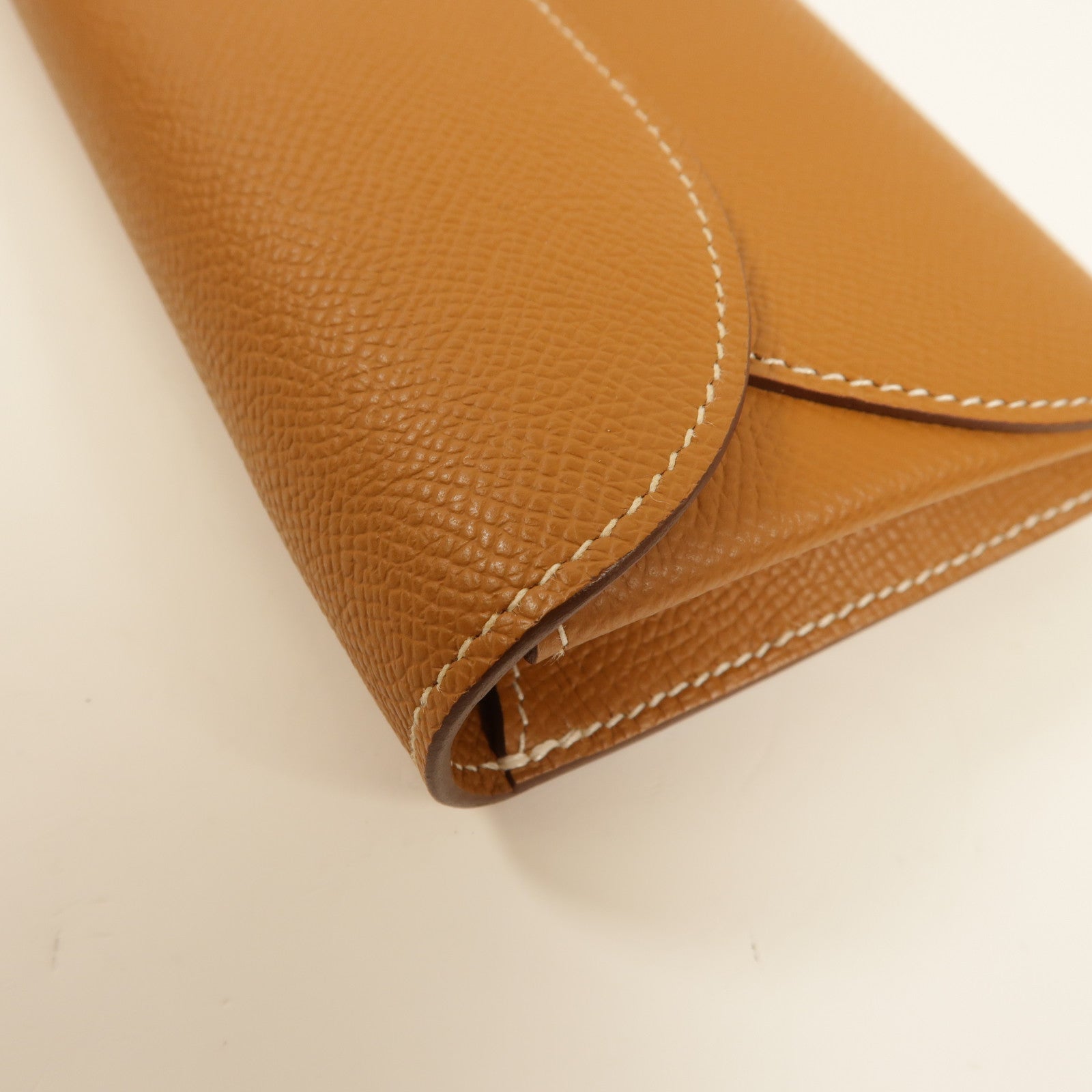 HERMES Epsom皮革Chaine d'Ancre To Go銀扣肩背袋Gold