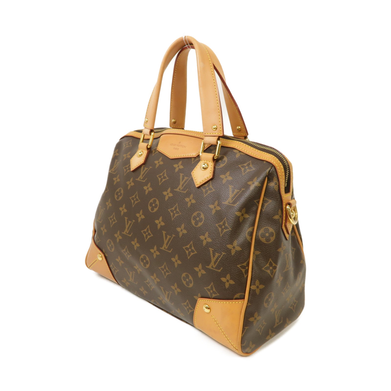 LOUIS VUITTON Monogram Retiro PM 2way Shoulder Bag金扣手挽肩背兩用袋啡色