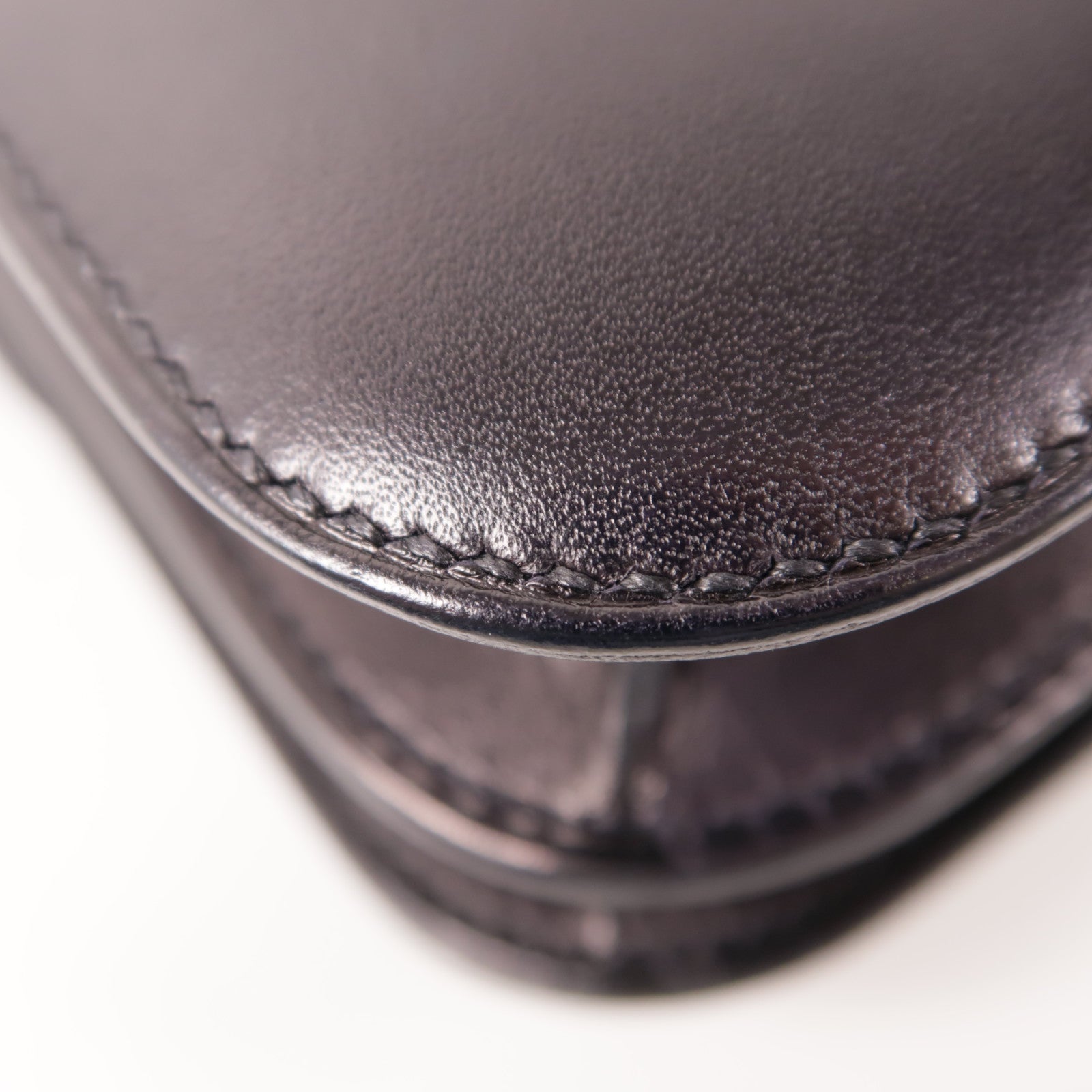 HERMES Evercalf皮革Constance 24金扣肩背袋Bleu Indigo