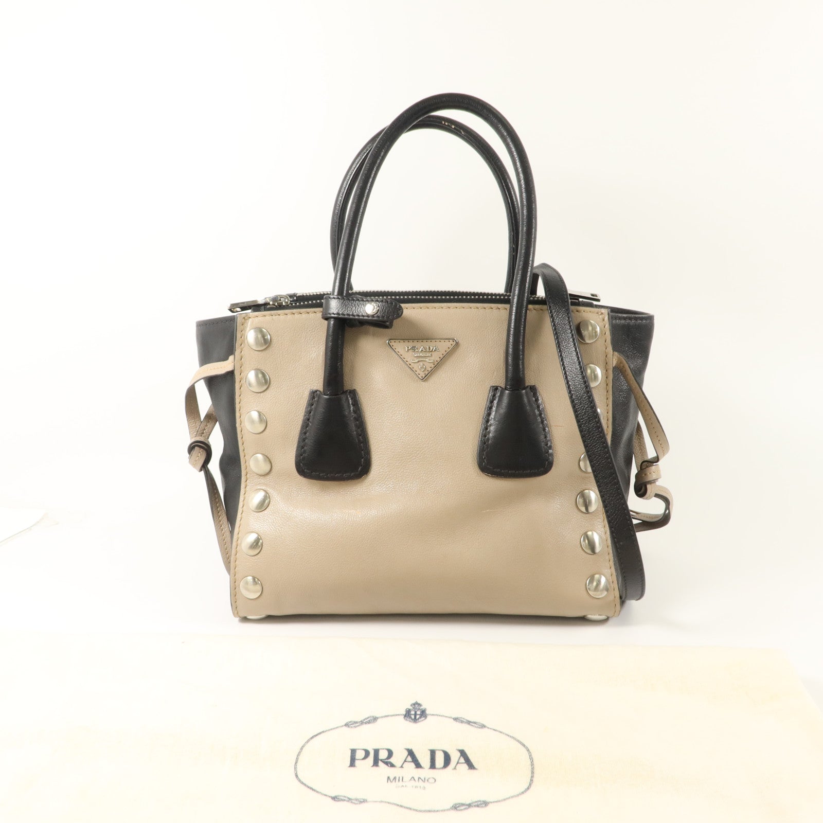PRADA 牛皮皮革2 Way Shoulder Bag手挽肩背兩用袋