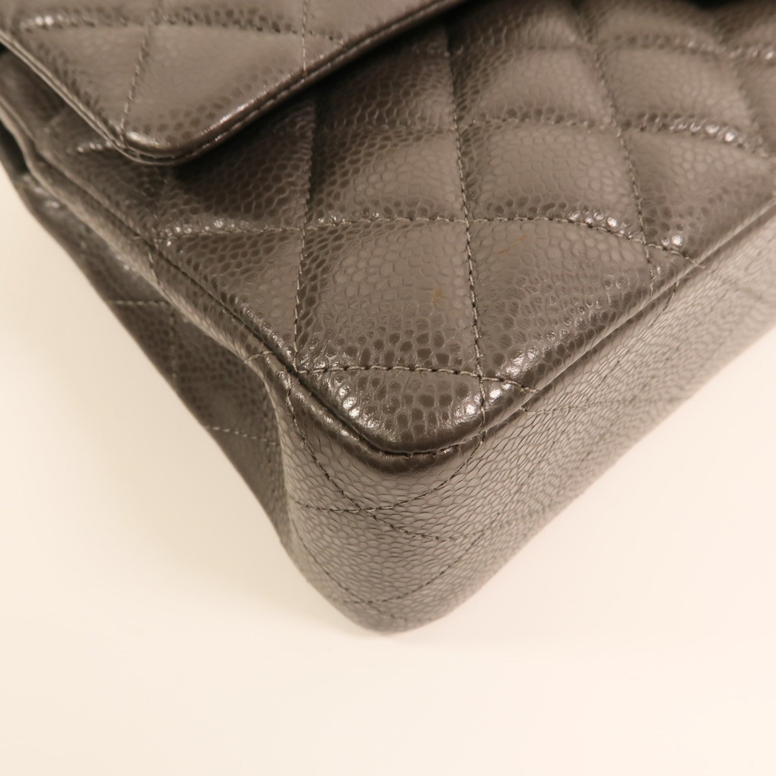CHANEL 牛皮皮革Classic 25銀扣鏈帶肩背袋