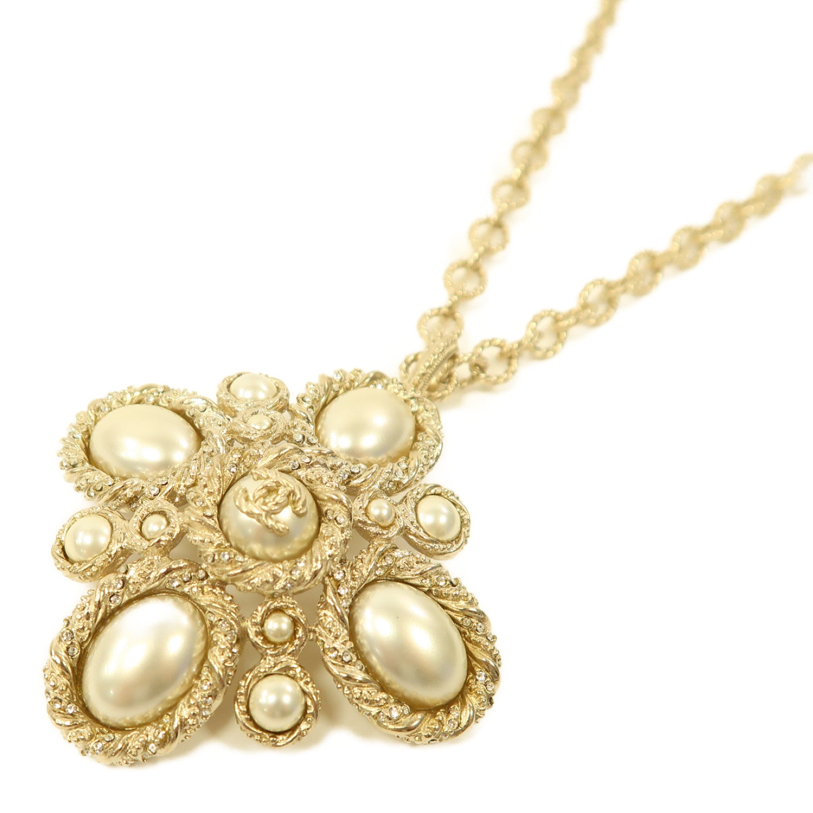 CHANEL 金屬Necklace項鏈金色