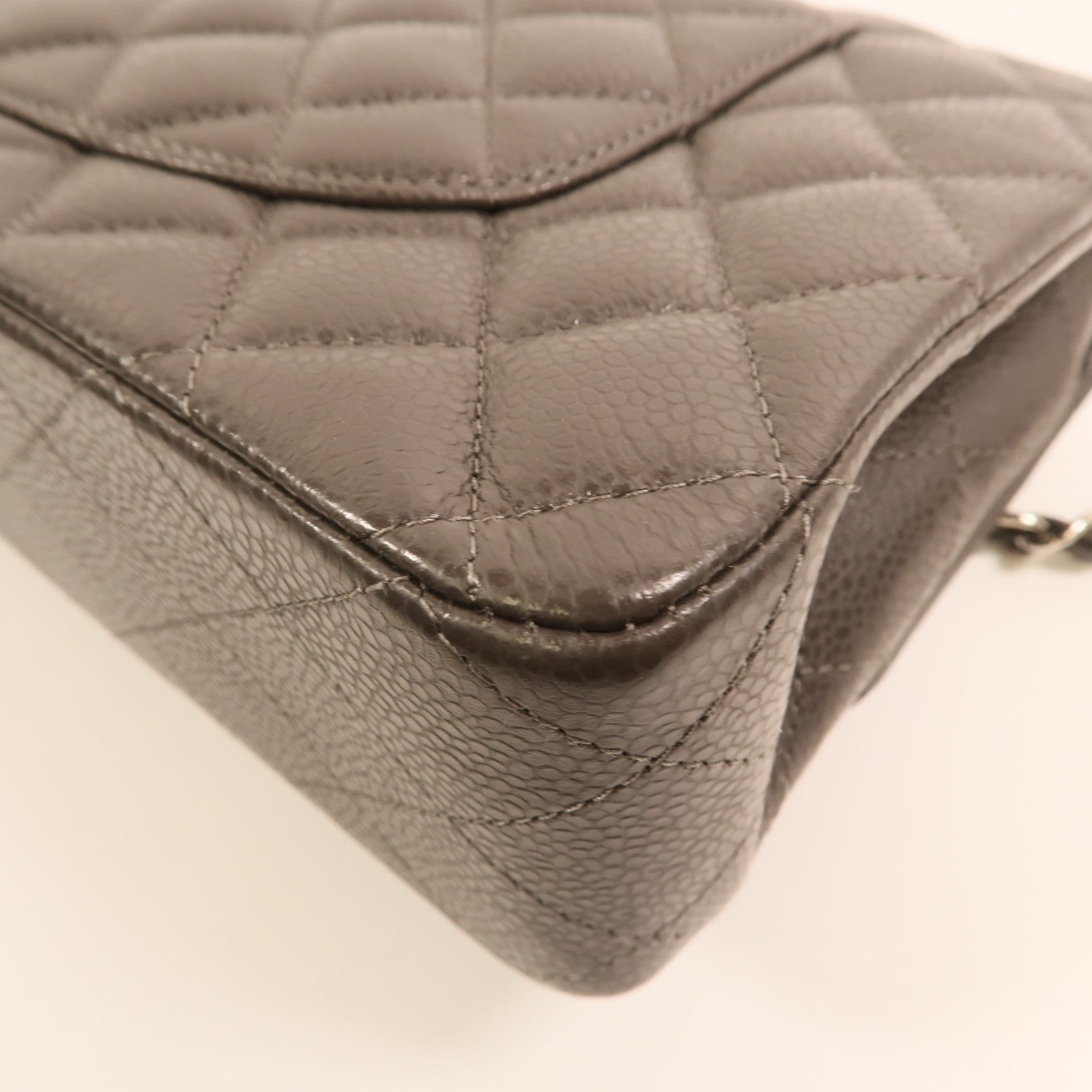 CHANEL 牛皮皮革Classic 25銀扣鏈帶肩背袋
