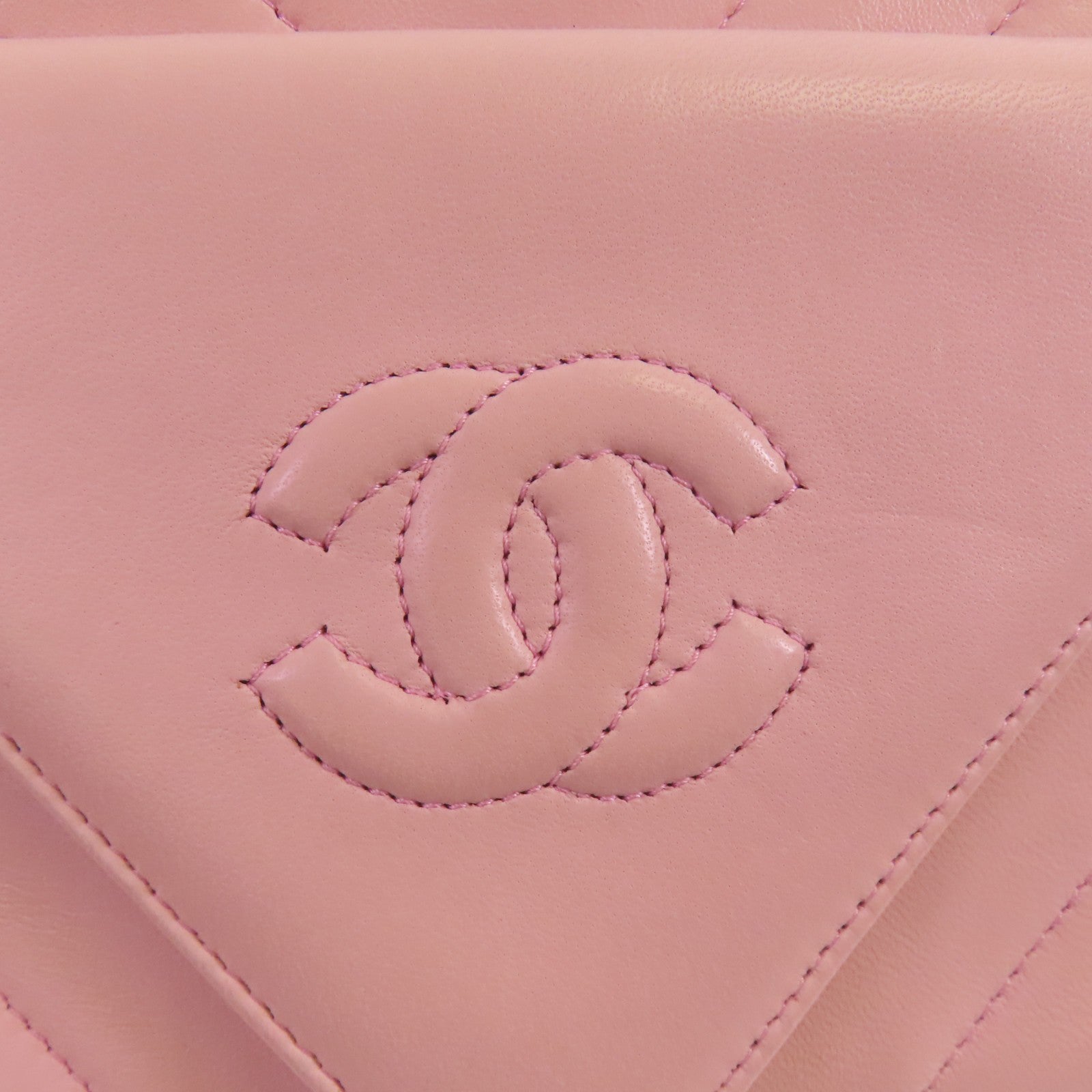 CHANEL 羊皮皮革Shoulder Bag金扣肩背袋