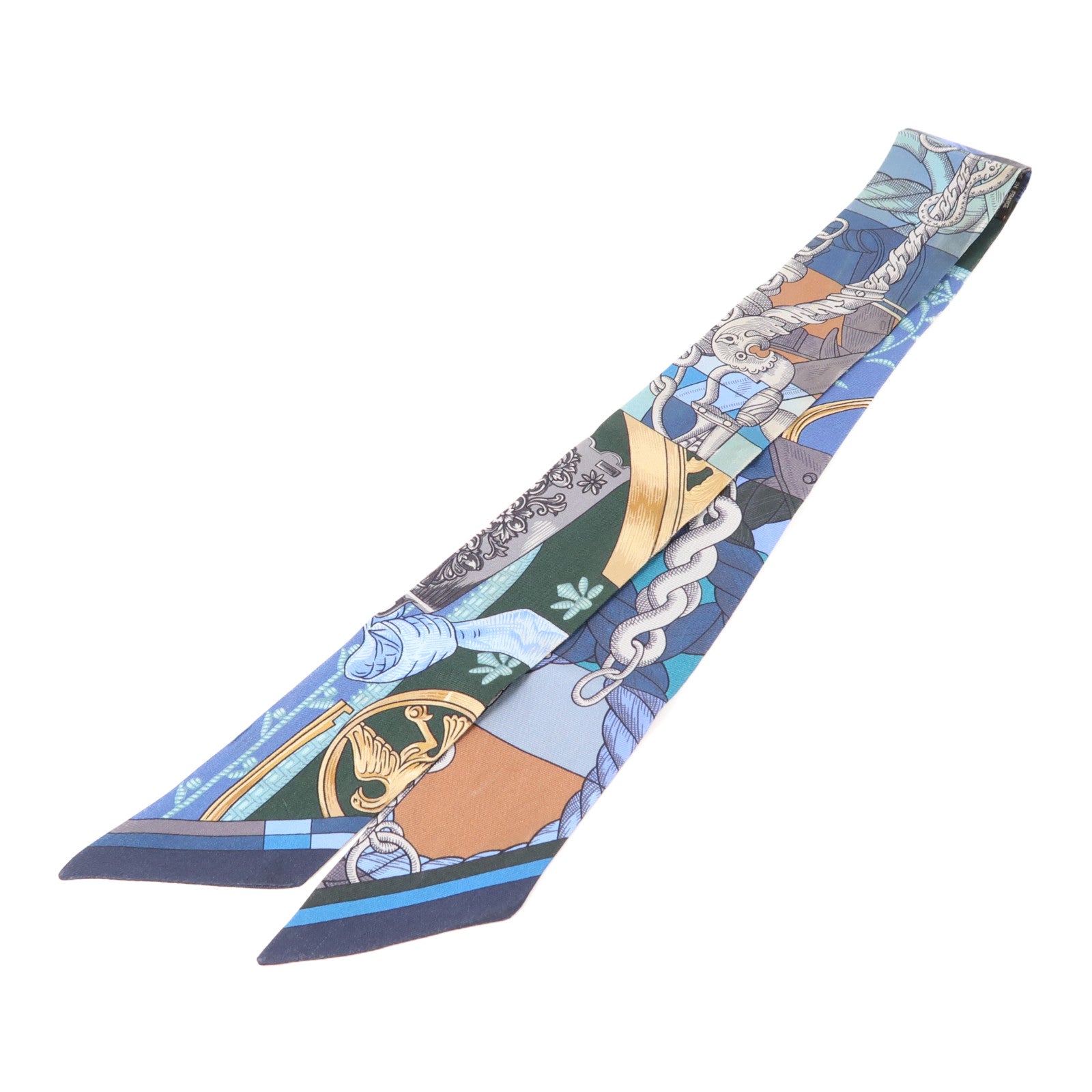 HERMES 絲質Twilly絲巾