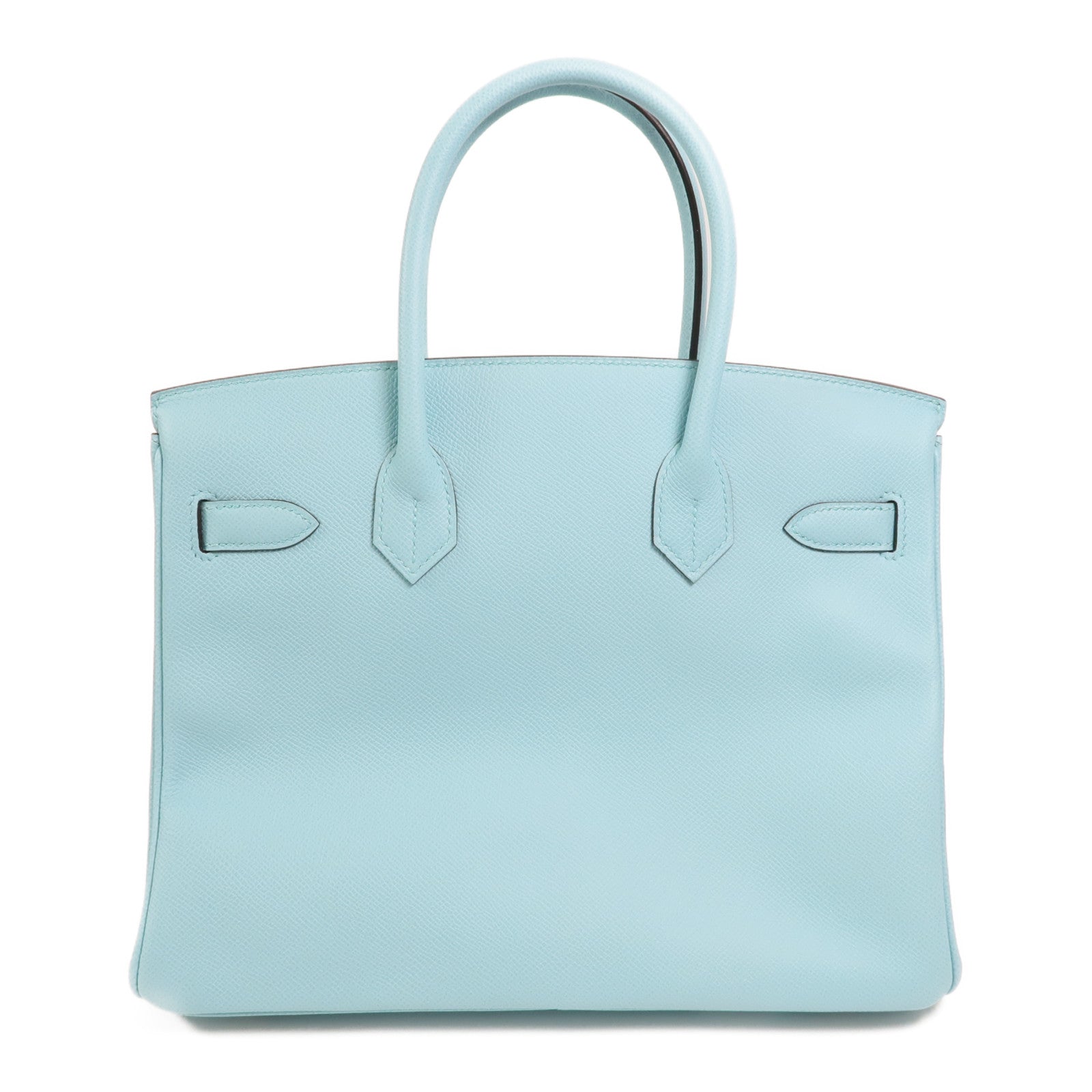 HERMES Epsom皮革Birkin 30金扣手挽袋Bleu Atoll