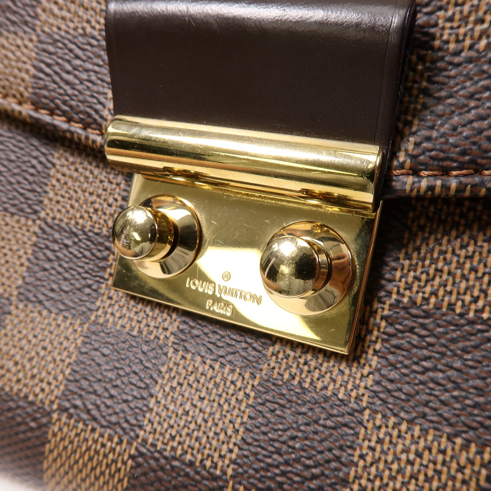 LOUIS VUITTON Damier Croisette手挽肩背兩用袋
