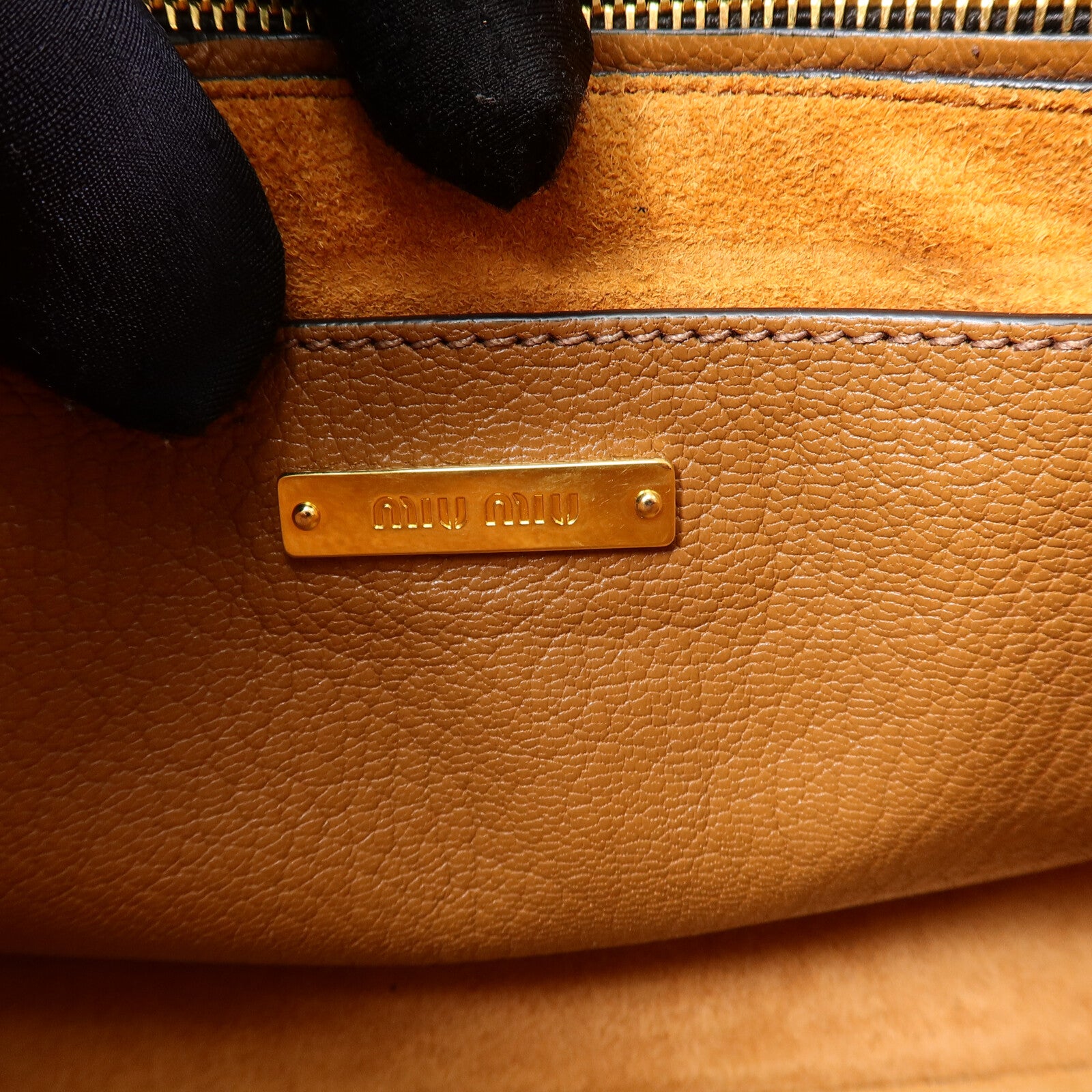 Miu Miu 牛皮皮革2 Way Shoulder Bag手挽肩背兩用袋