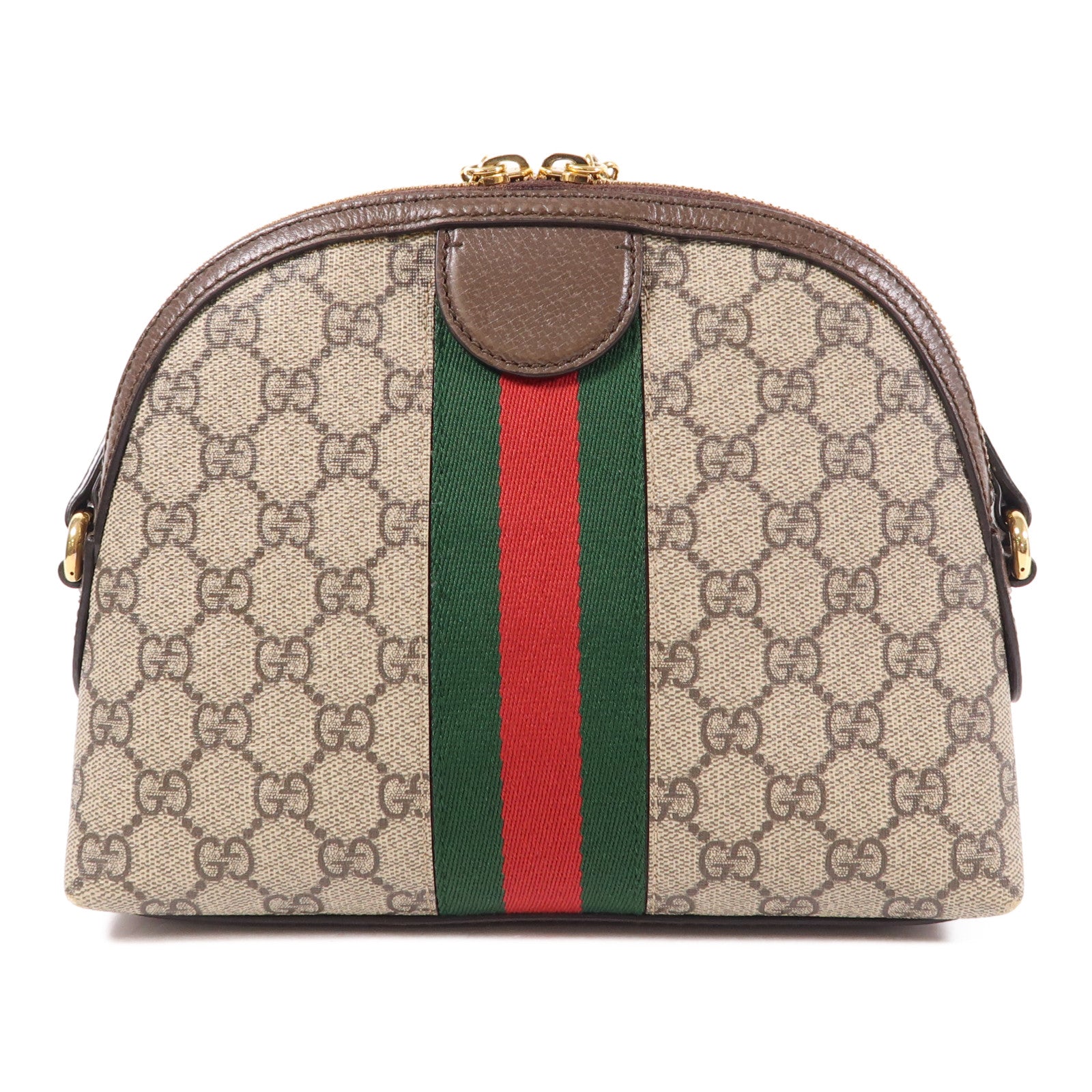GUCCI 塗層帆布Ophidia GG金扣肩背袋