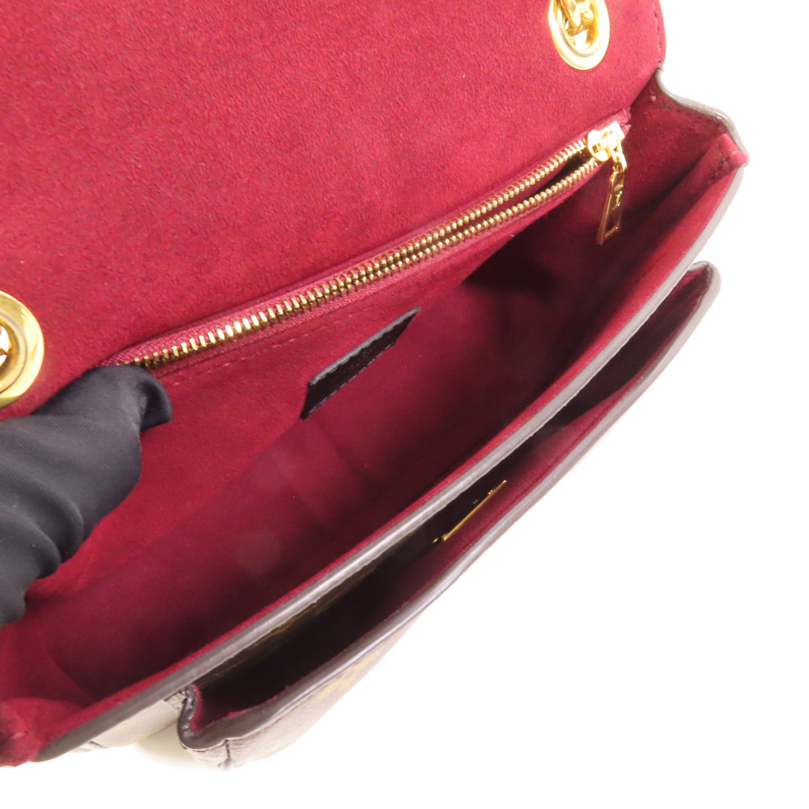 LOUIS VUITTON Monogram Passy金扣肩背袋棕色