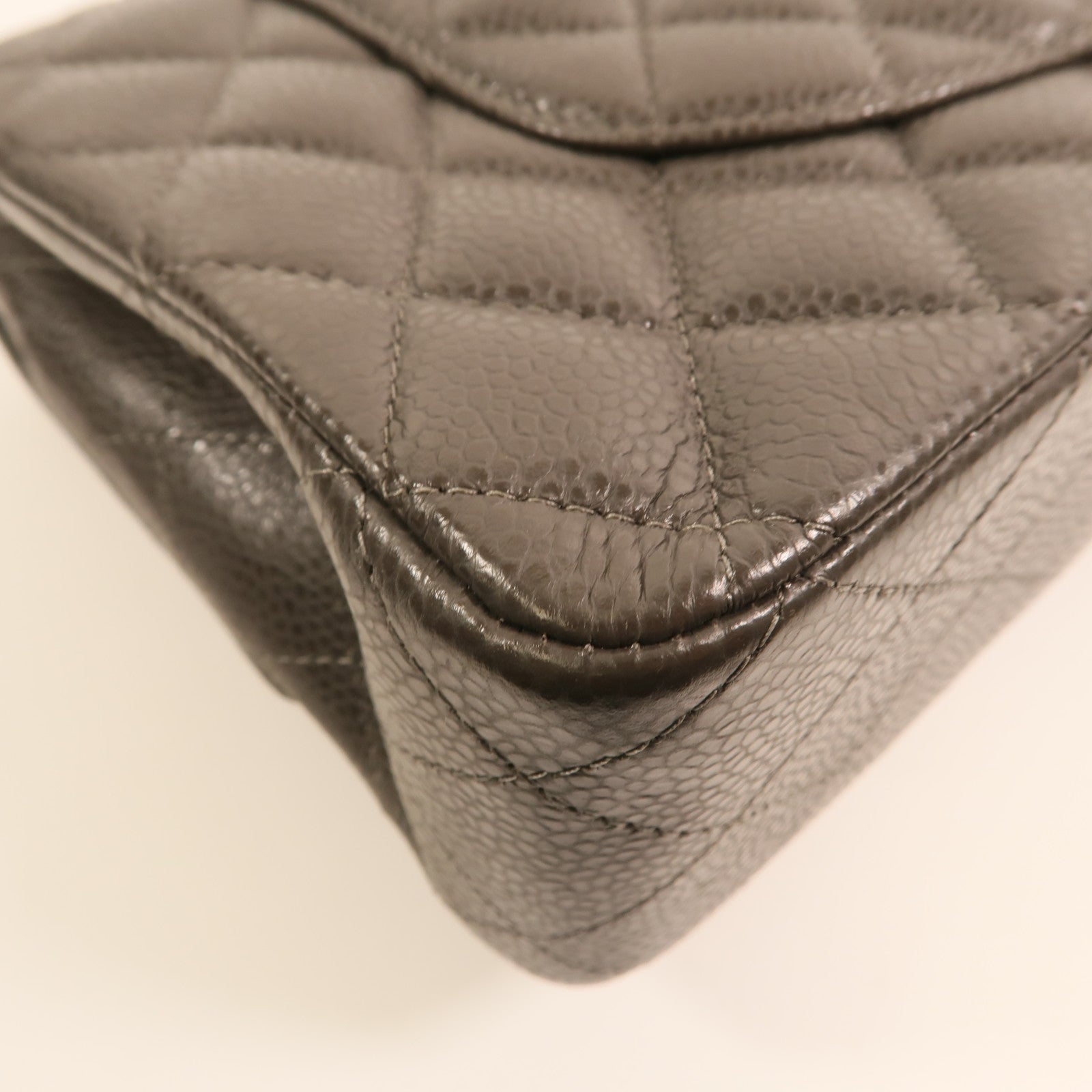 CHANEL 牛皮皮革Classic 25銀扣鏈帶肩背袋