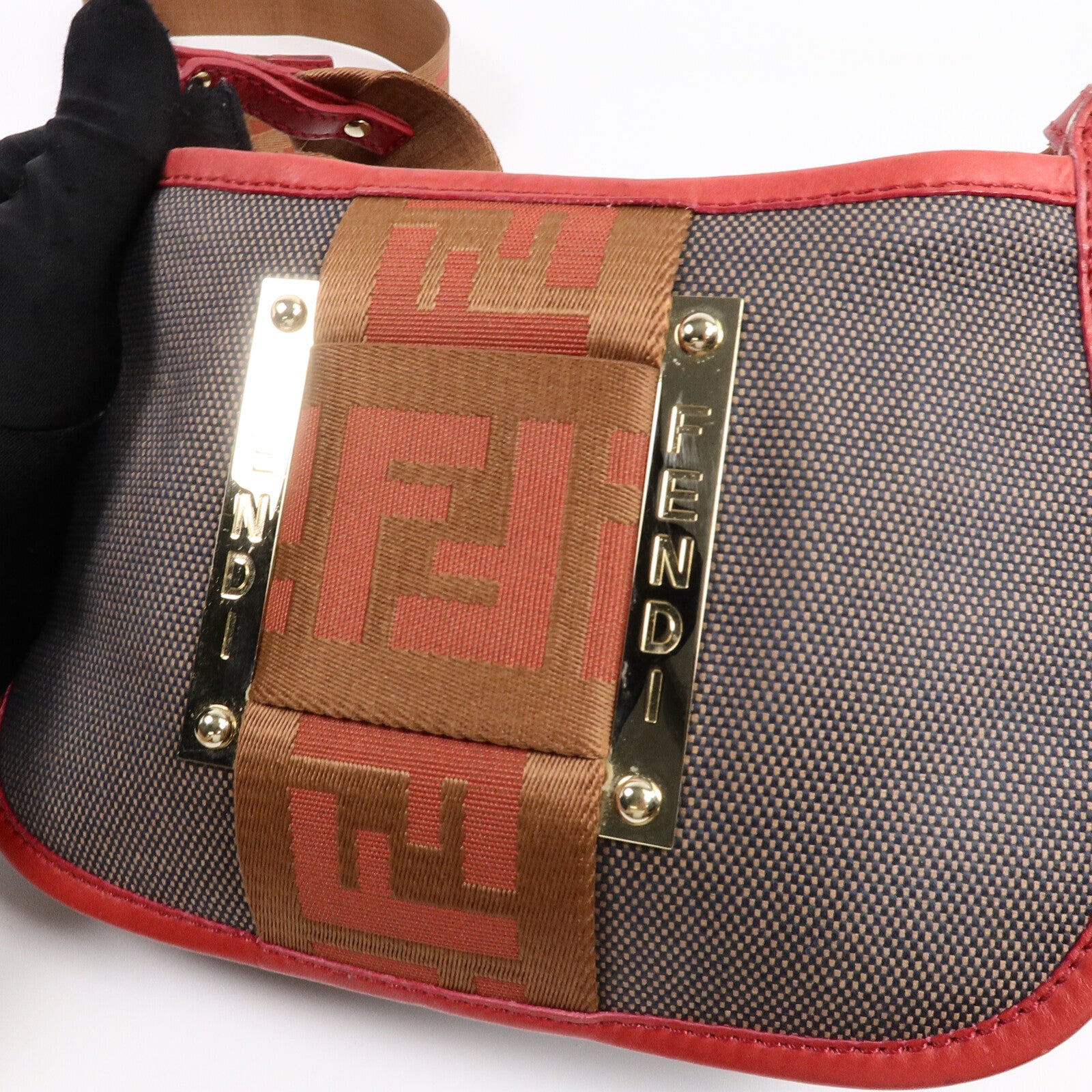 FENDI 帆布Shoulder Bag肩背袋