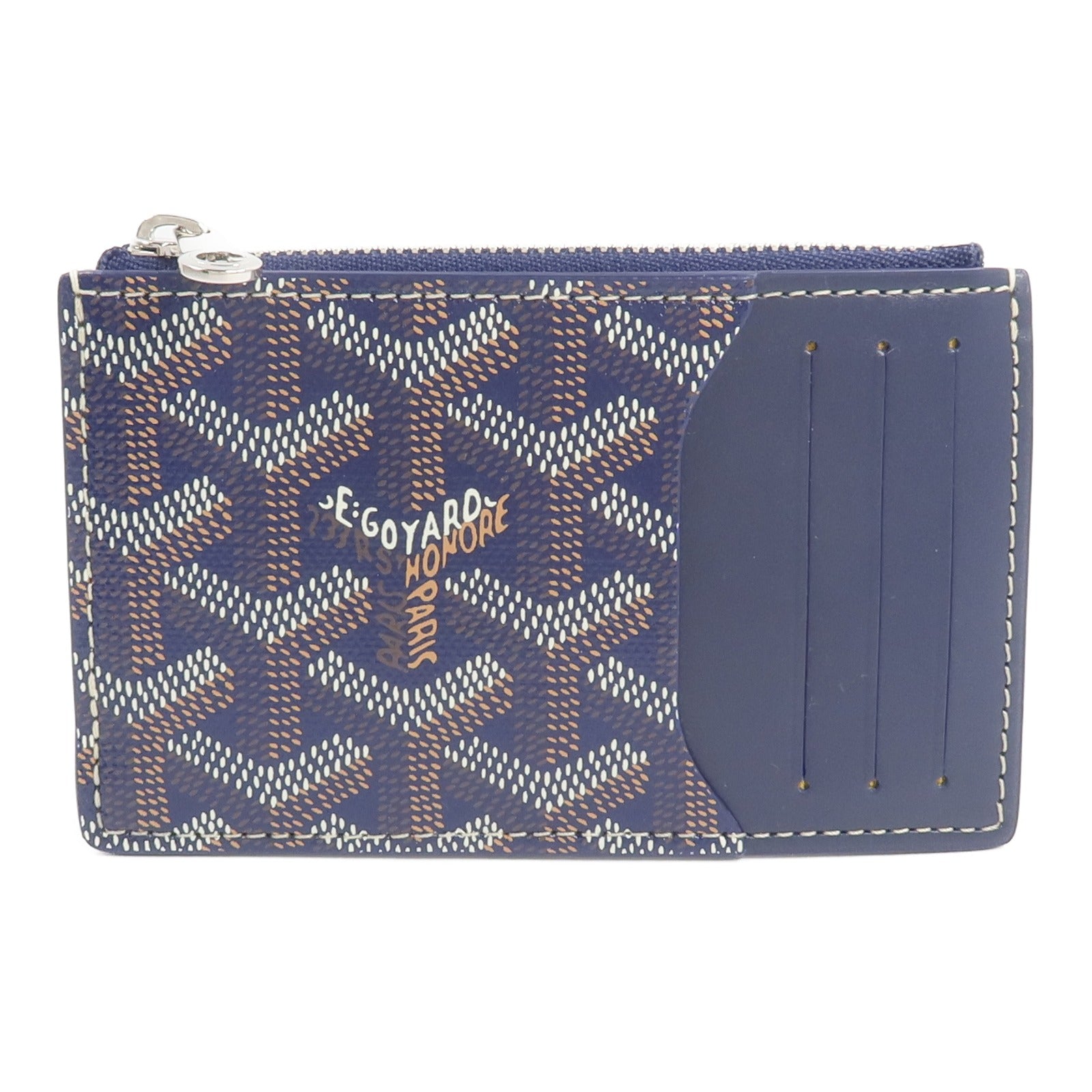 GOYARD 塗層帆布/牛皮皮革Bourbon Zipped卡片套