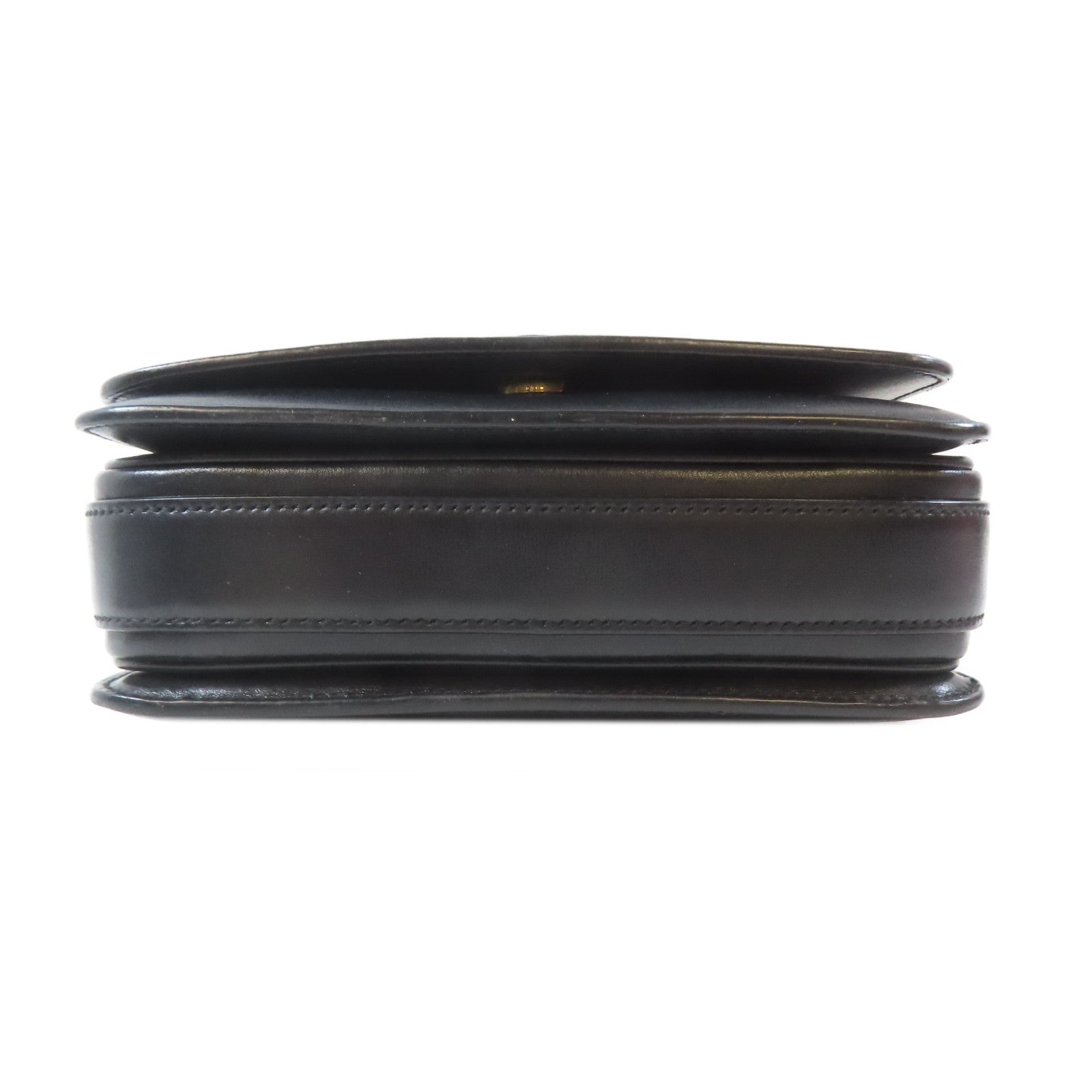 YVES SAINT LAURENT 牛皮皮革Shoulder Bag金扣肩背袋黑色