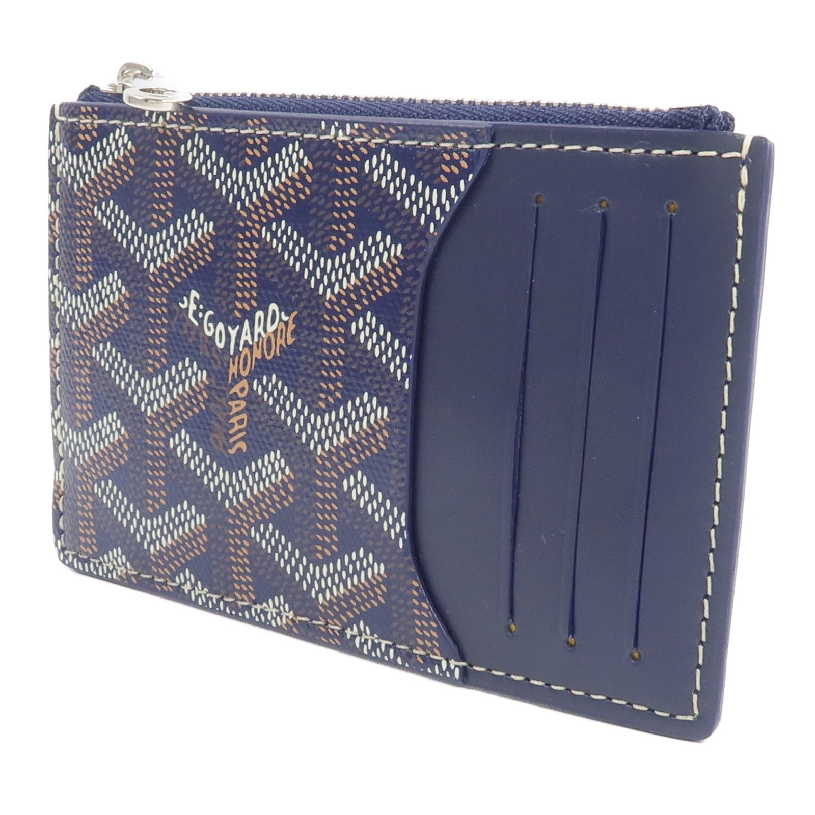 GOYARD 塗層帆布/牛皮皮革Bourbon Zipped卡片套