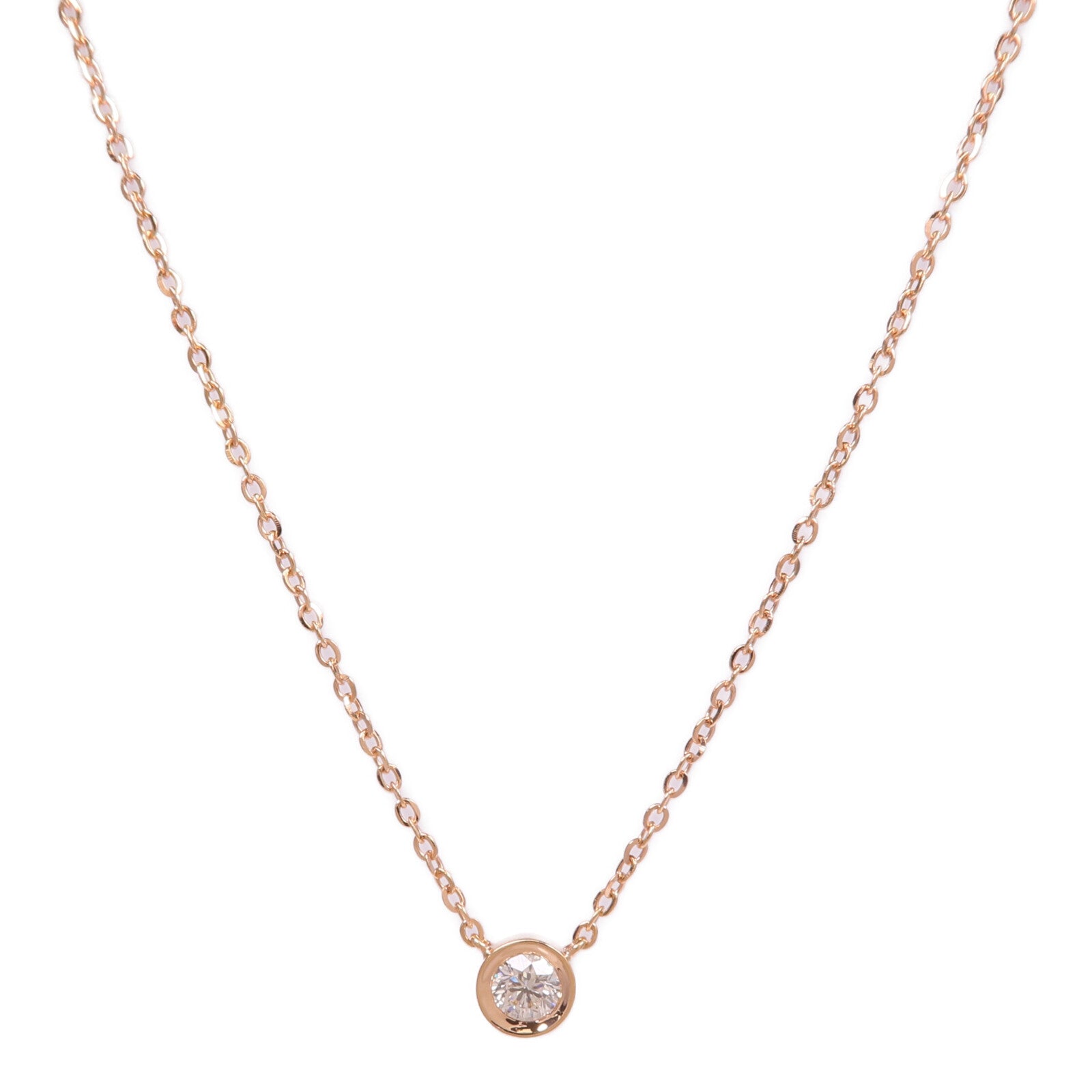 JEWELRY 18K玫瑰金Diamond Necklace鑽石項鍊