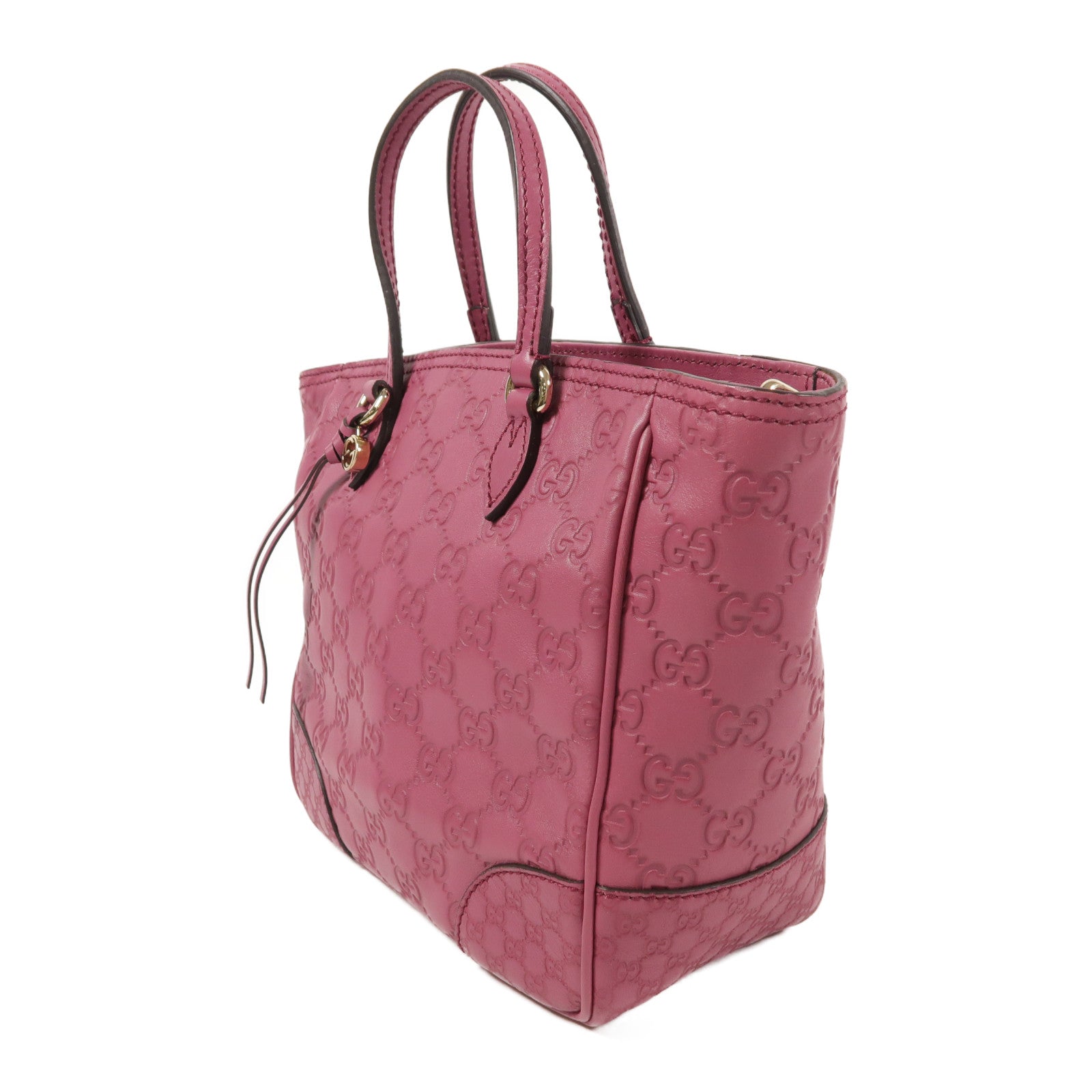 GUCCI GG GHW 2way Shoulder Bag Lather Purple