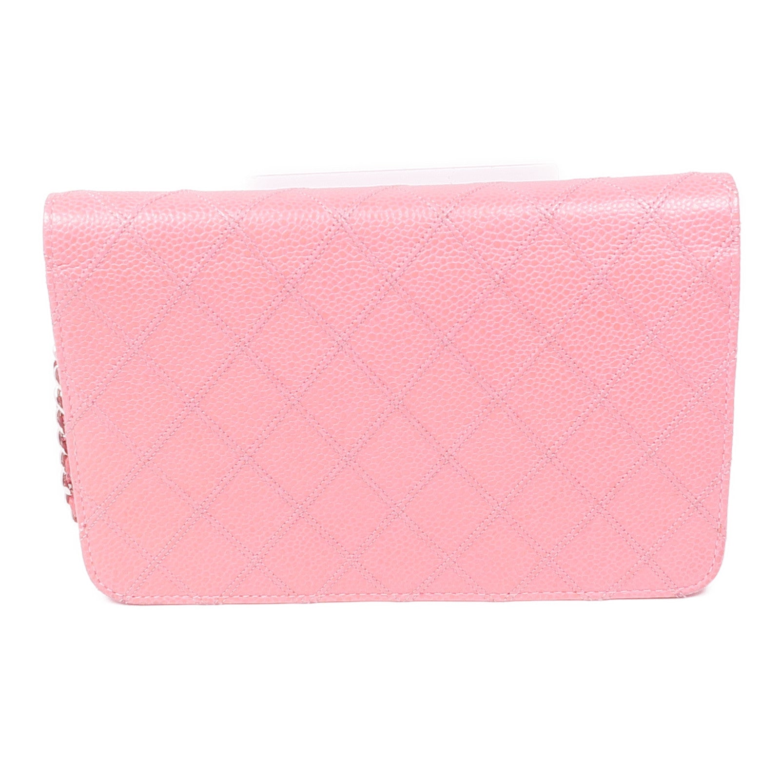 CHANEL 牛皮皮革Wallet On Chain銀扣鏈帶肩背袋