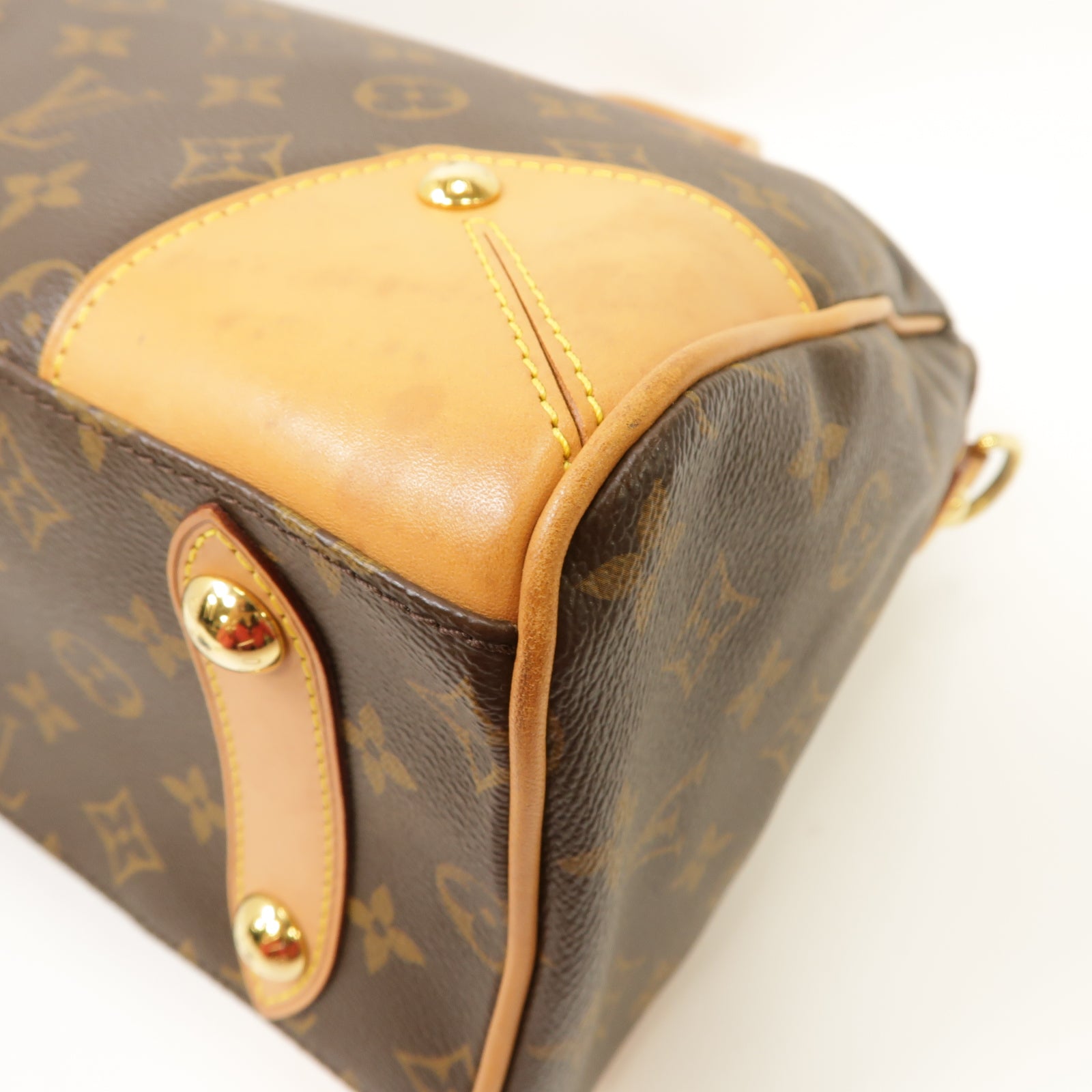 LOUIS VUITTON Monogram Retiro PM 2way Shoulder Bag金扣手挽肩背兩用袋啡色